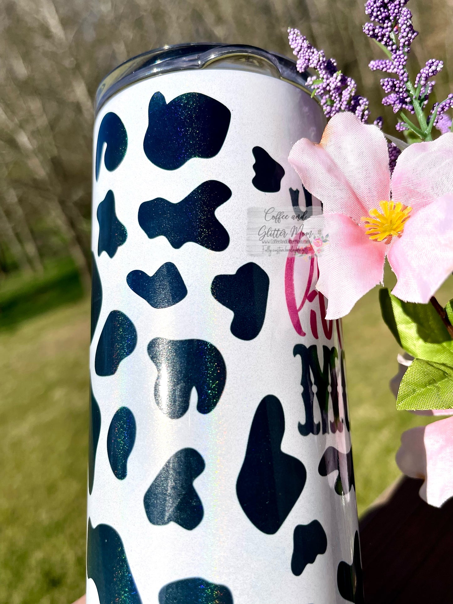 Just A Little Moody 20oz White Rainbow Skinny Tumbler
