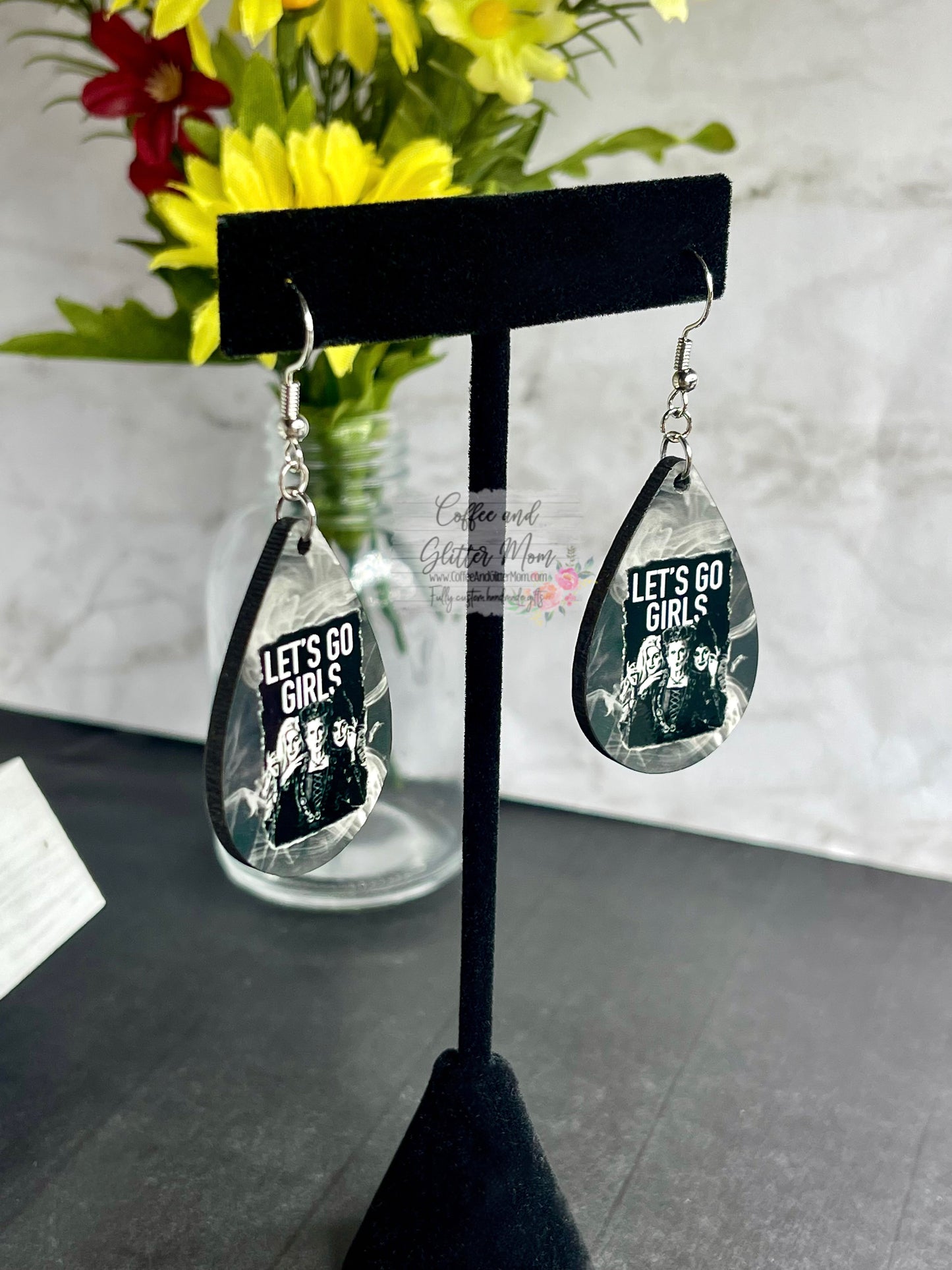 Let’s Go Girls Halloween Witches Teardrop Earrings