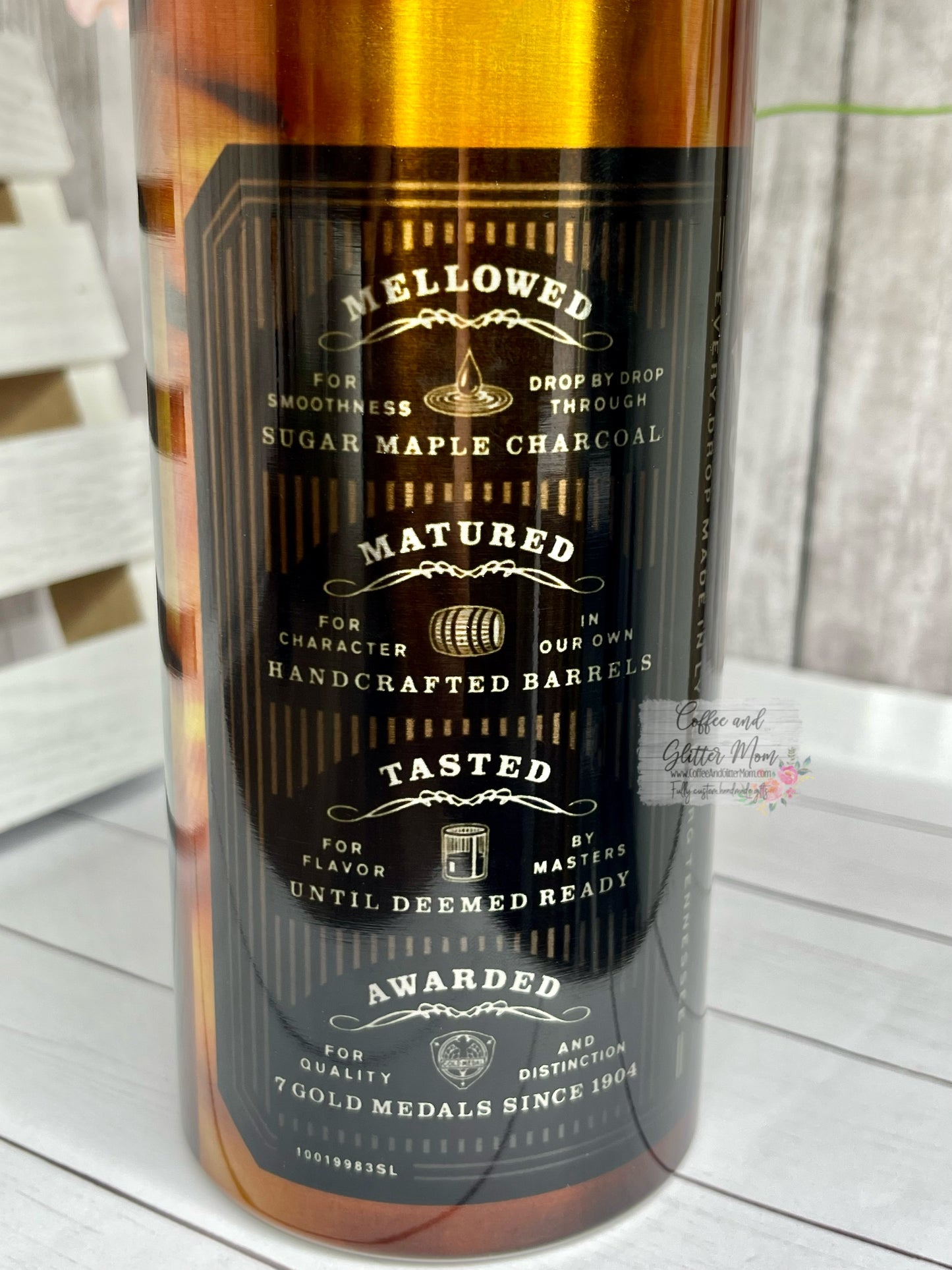 Metallic Whiskey 20oz Skinny Tumbler