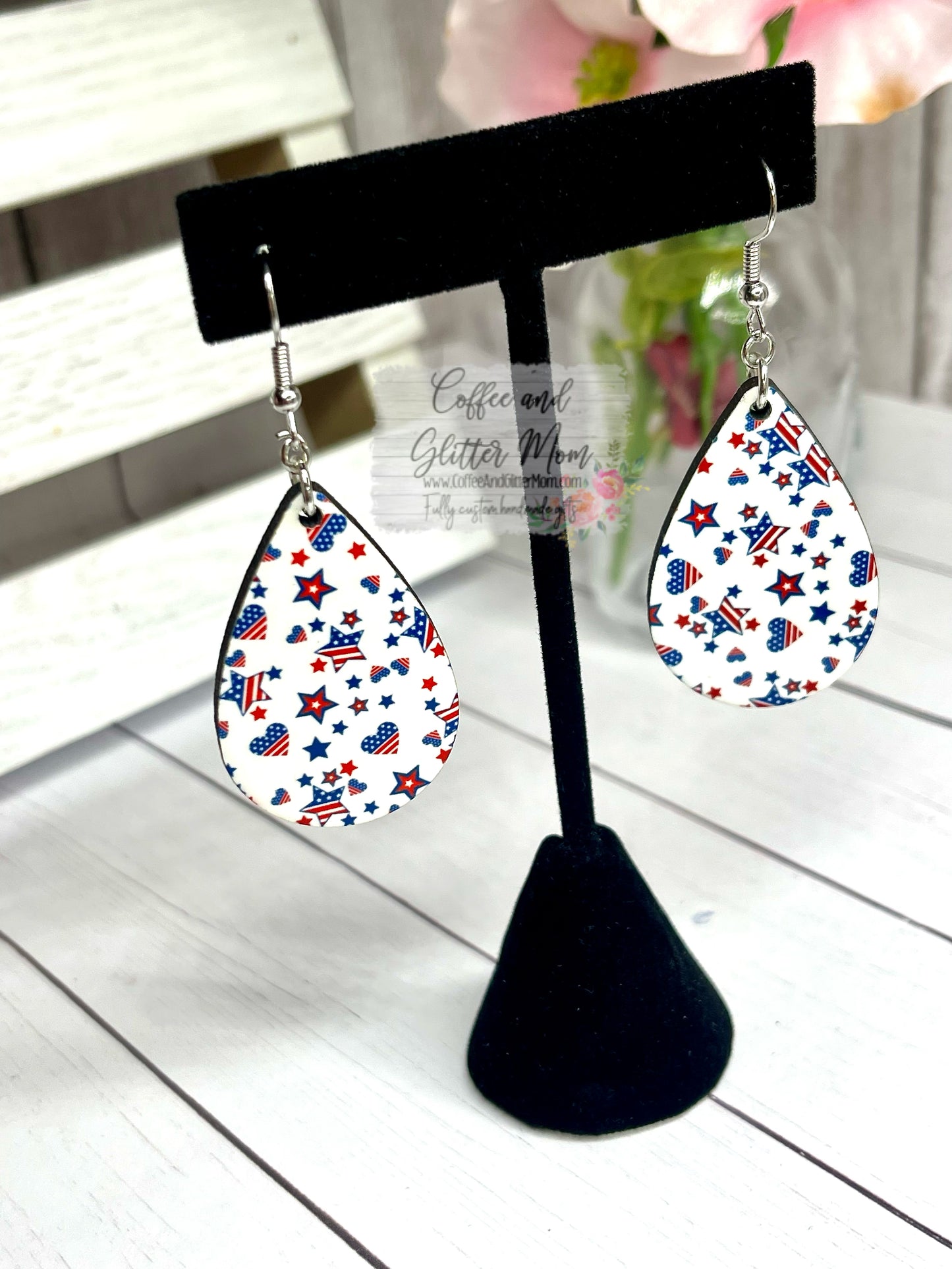 American Pride Teardrop Earrings