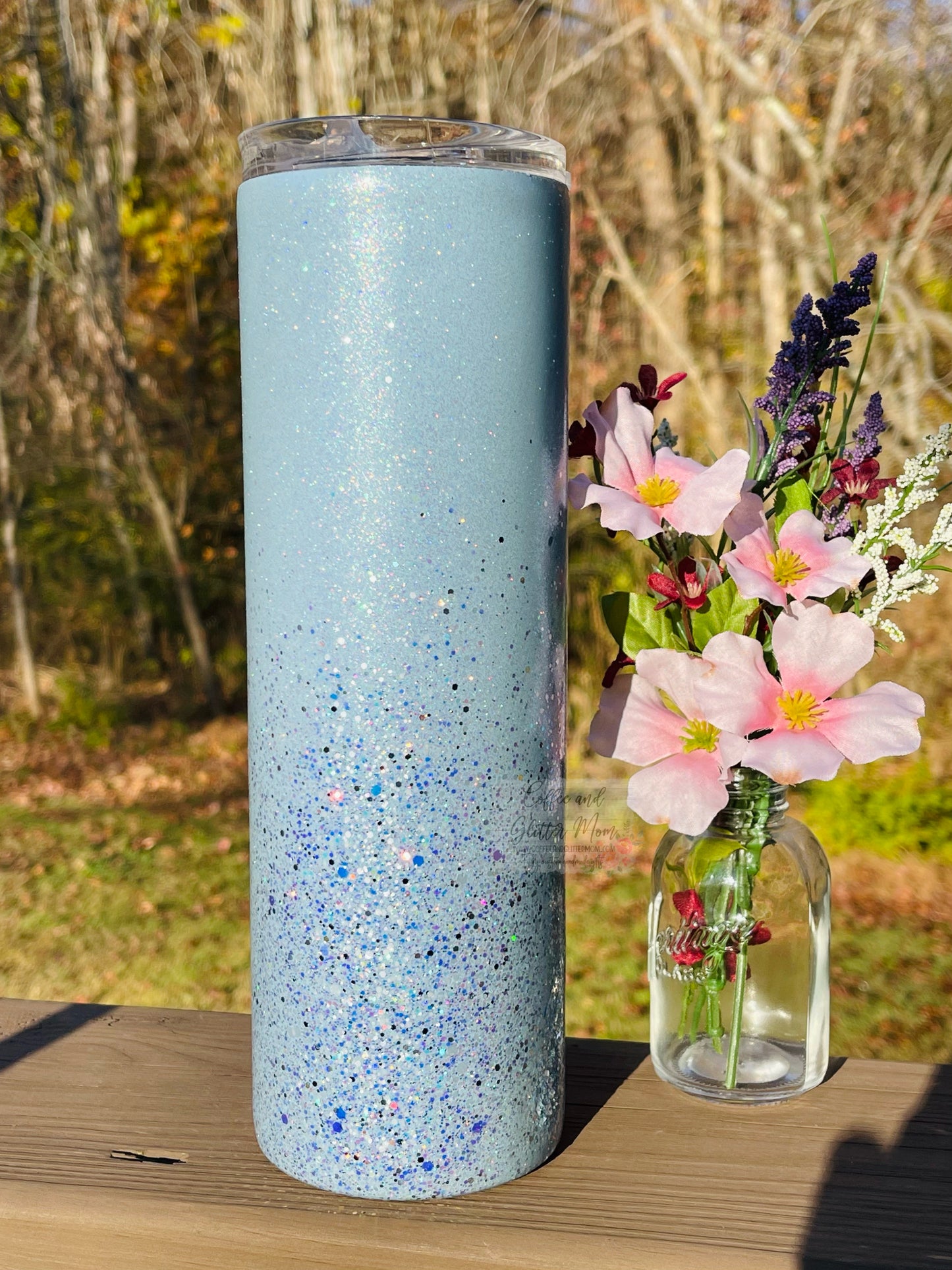 Periwinkle Eternal Ice 30oz Duo-Lid Skinny Tumbler With Straw