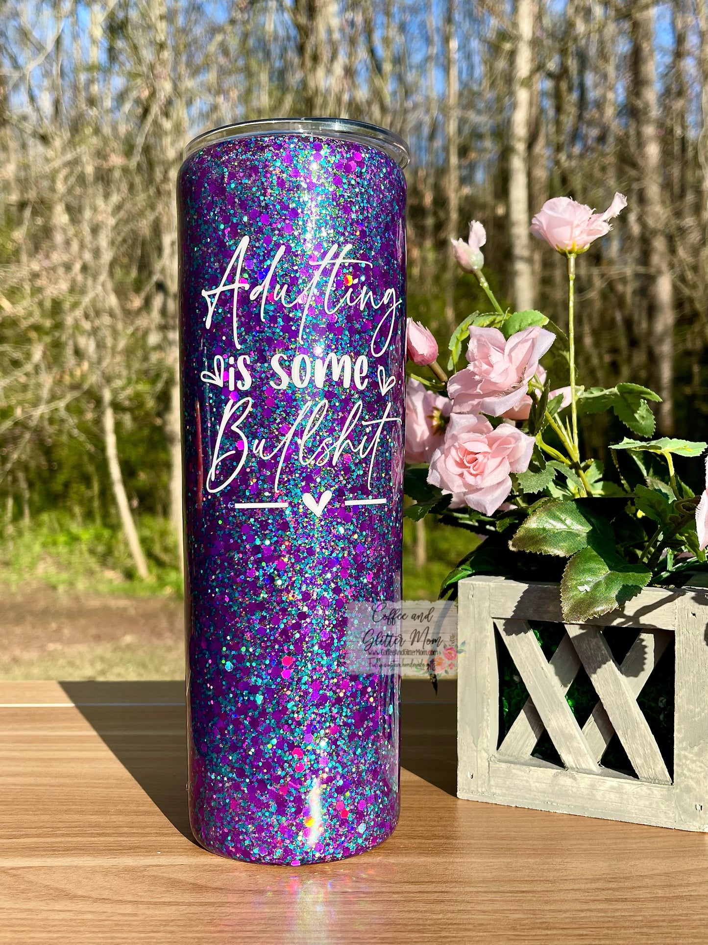 Adulting is Some Bullshit 30oz Skinny Tumbler