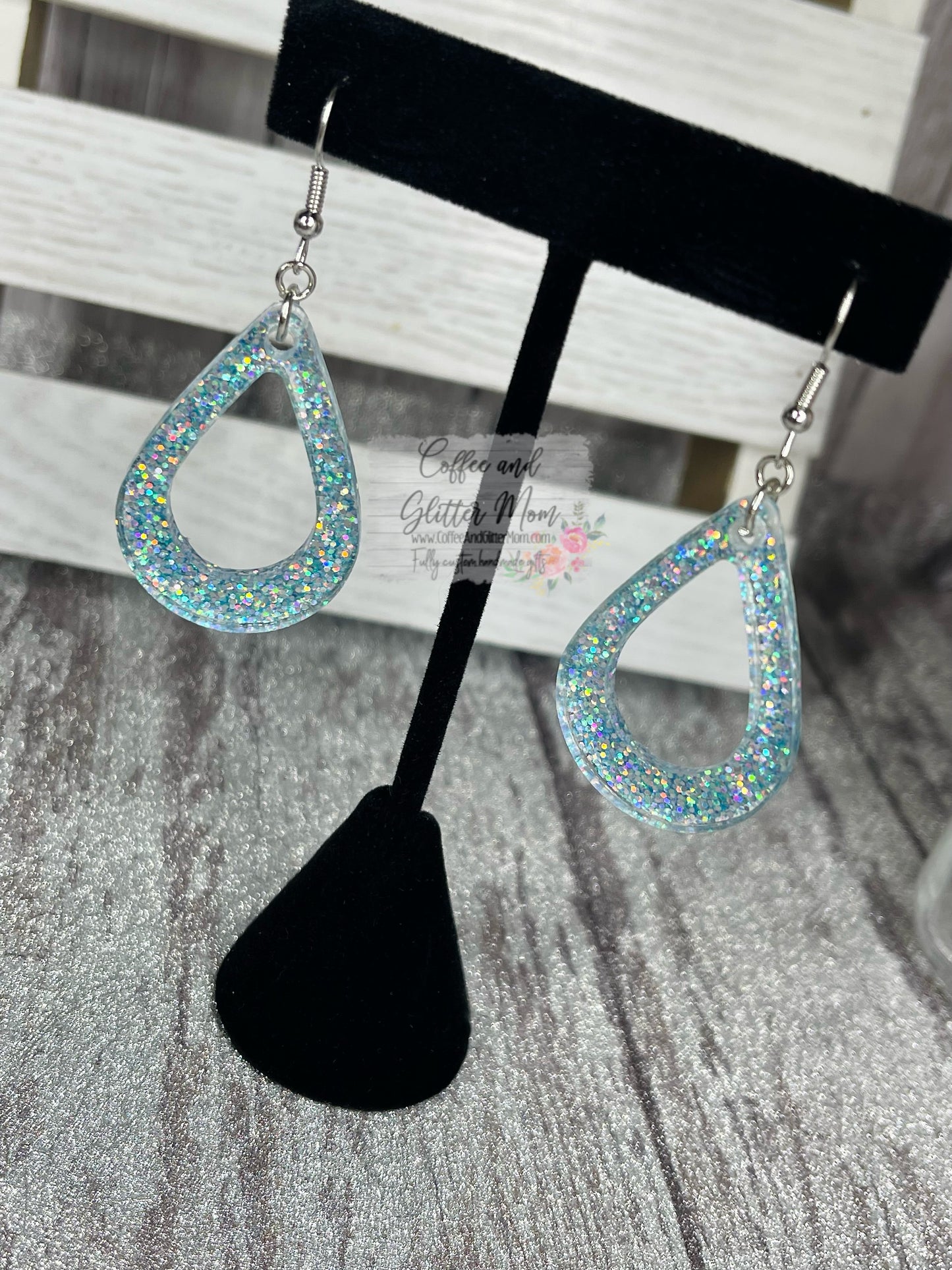 Clear Springs Blue Teardrop Earrings