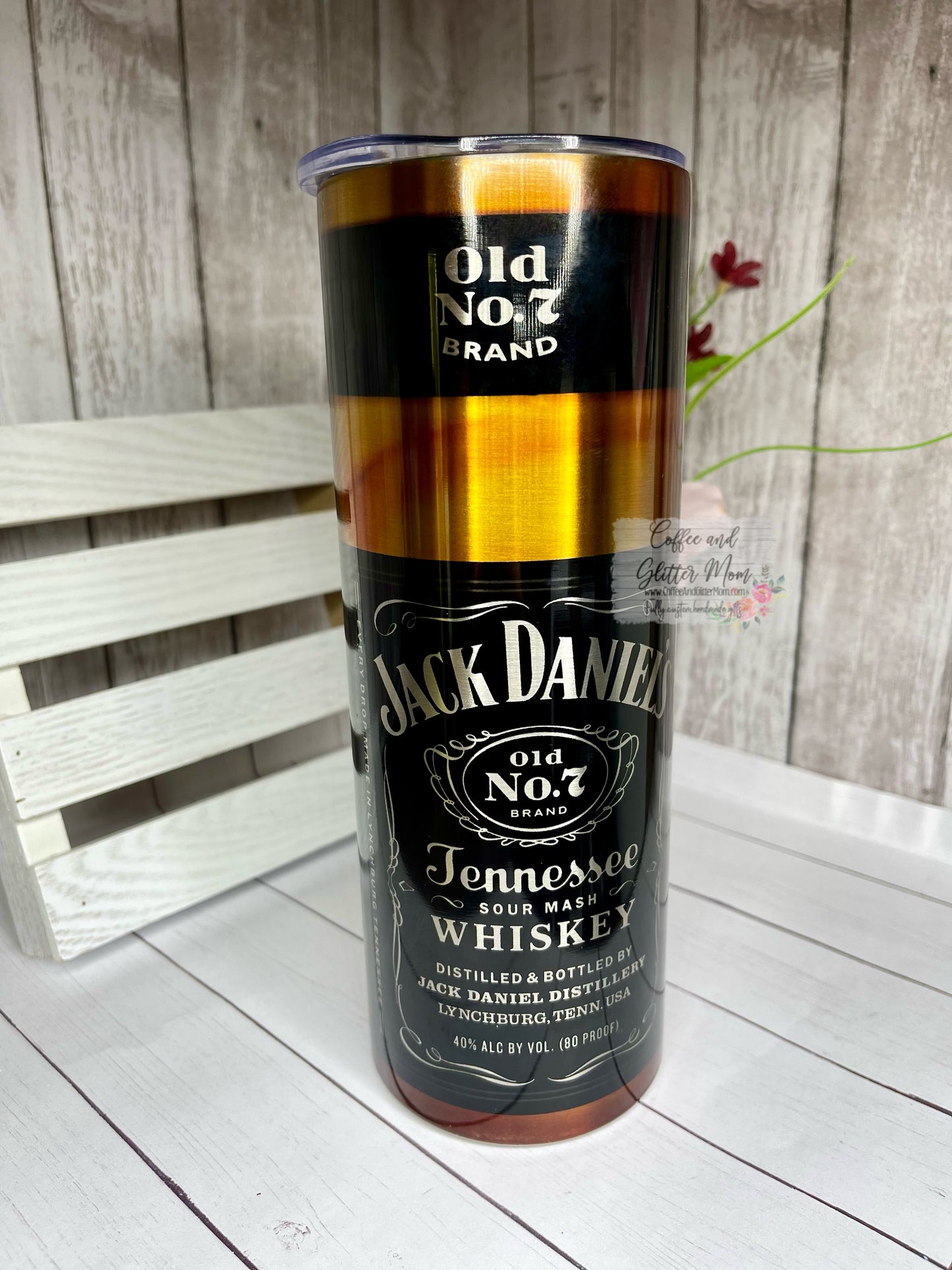 Metallic Whiskey 20oz Skinny Tumbler