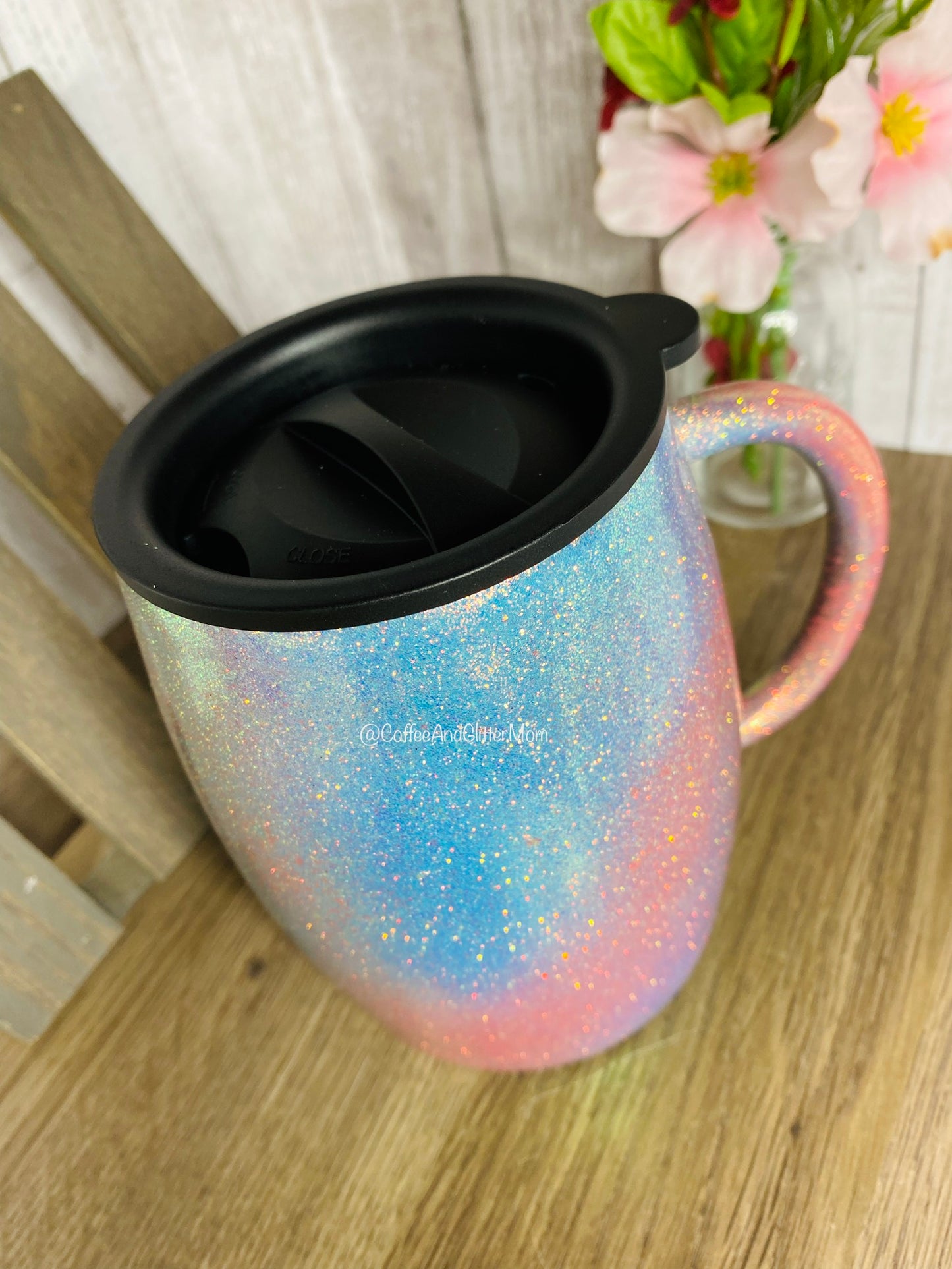Pastel Stainless Steel Coffee Mug with Lid