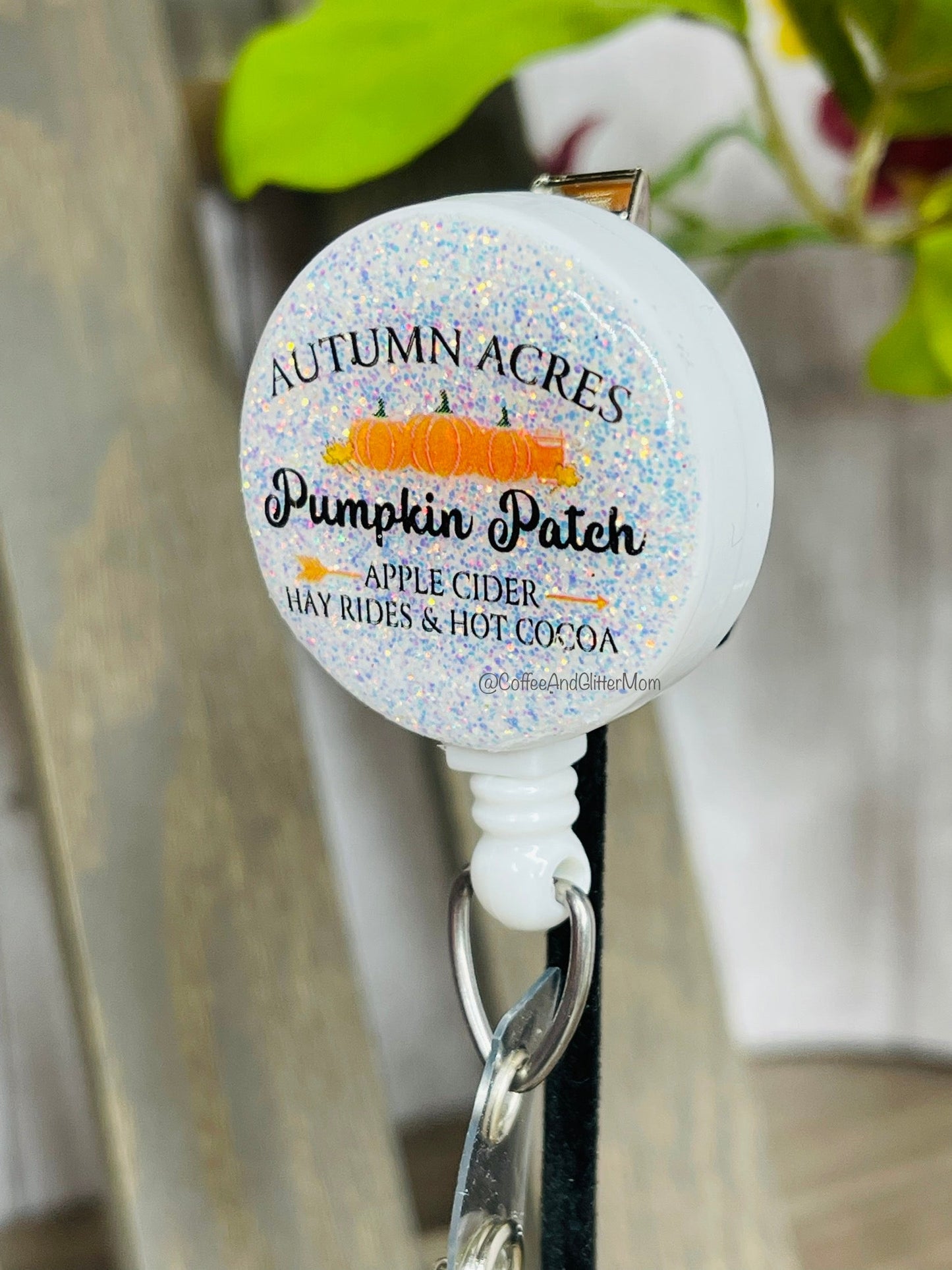 Autumn Acres Pumpkin Patch Badge Reel