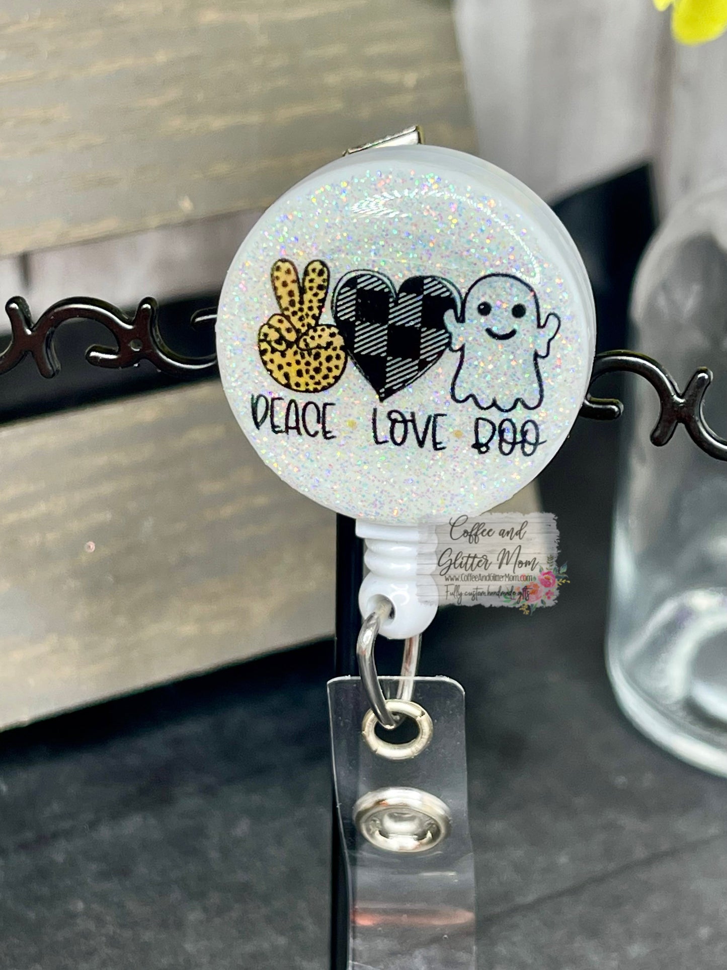 Peace Love Boo Badge Reel RTS