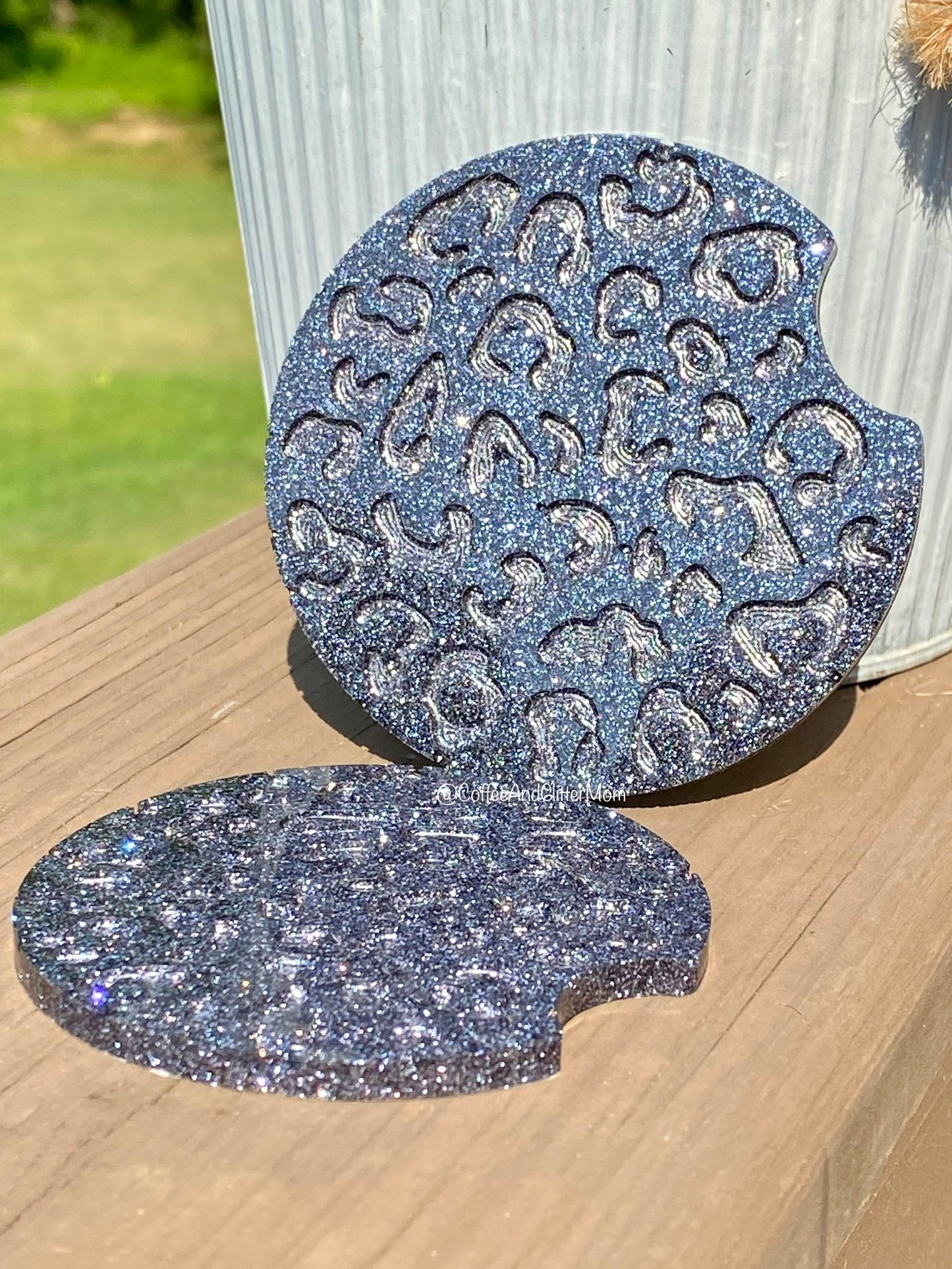 Gunmetal Car Coaster Set
