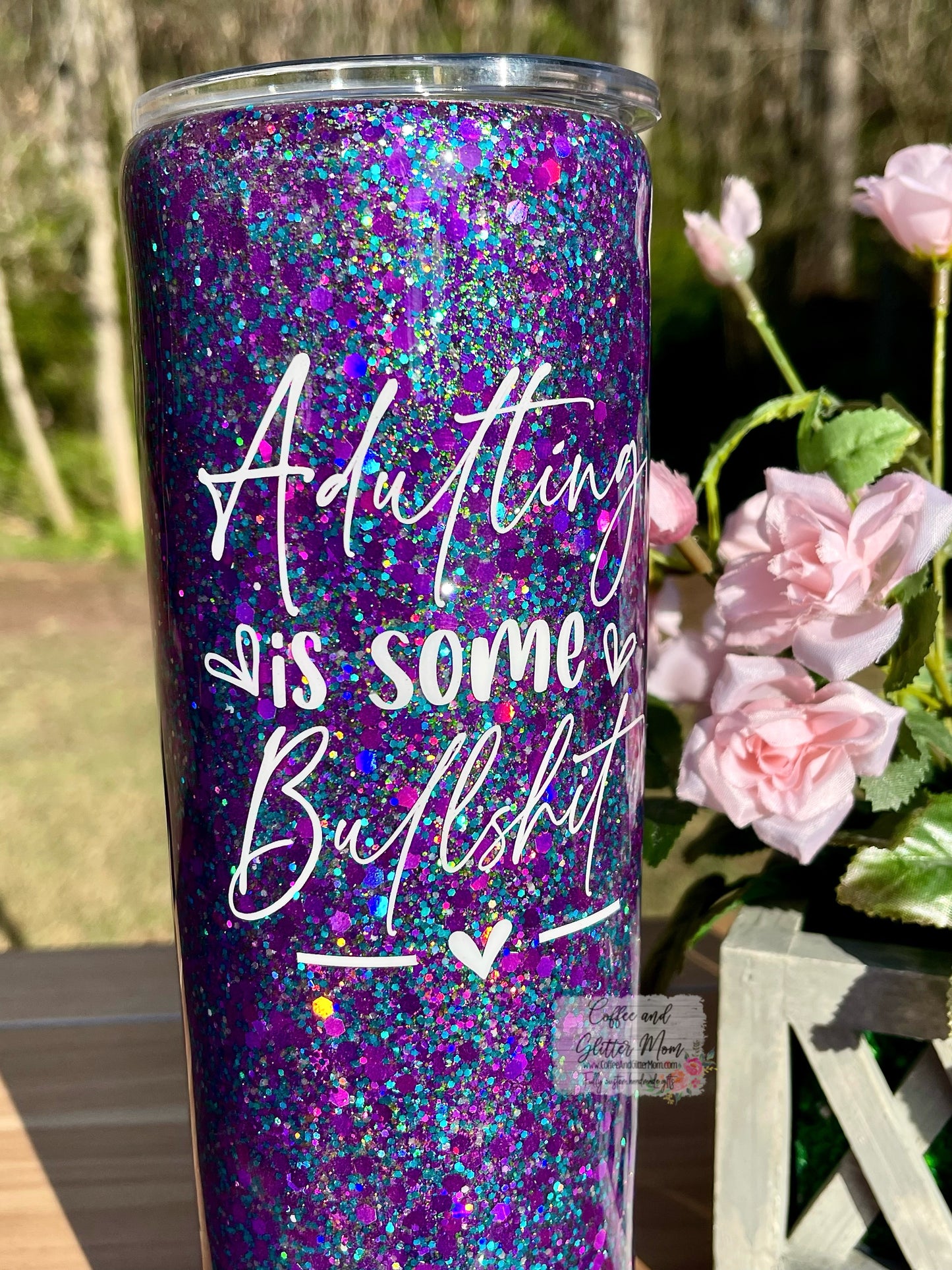 Adulting is Some Bullshit 30oz Skinny Tumbler