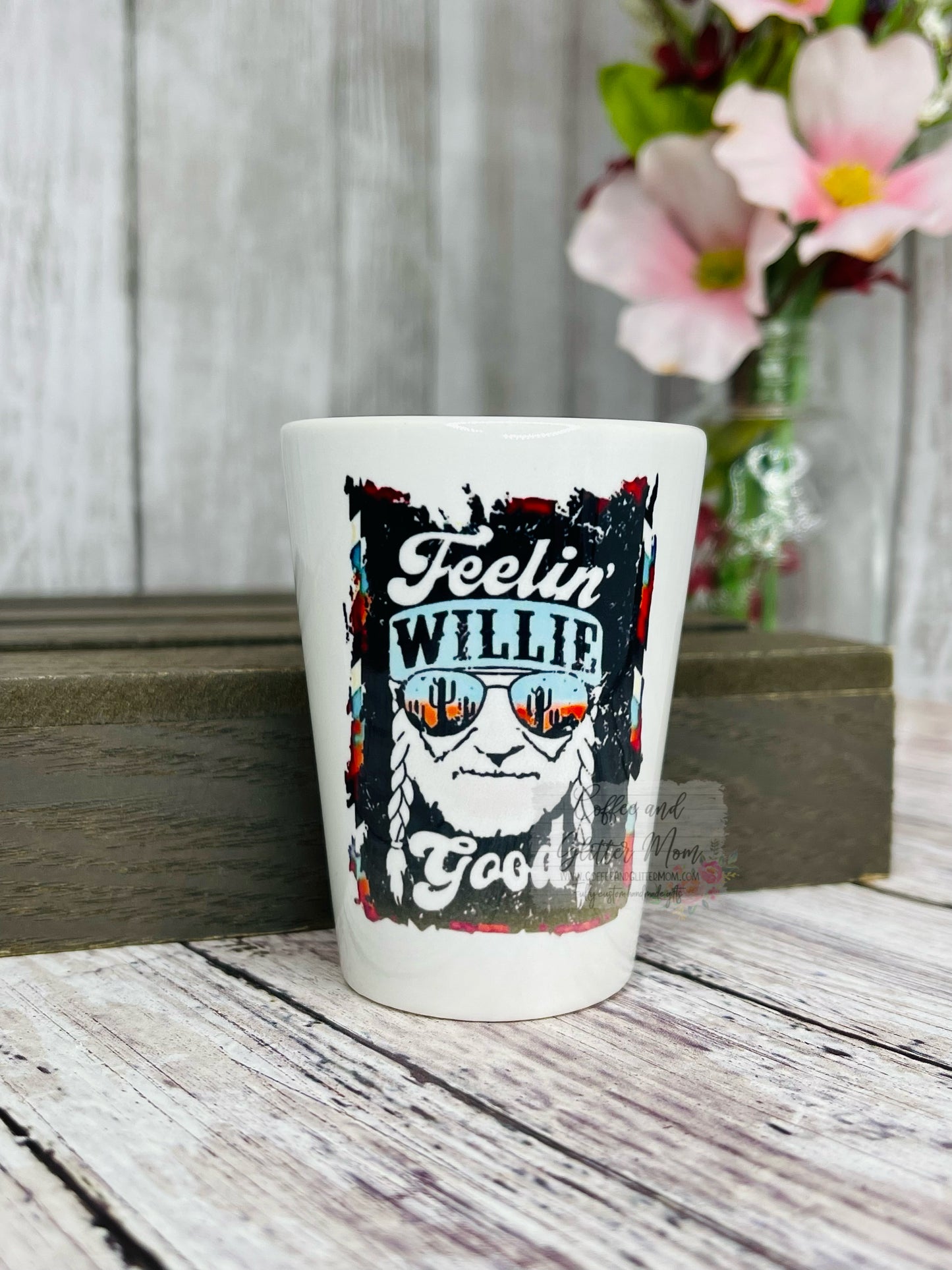 Feelin' Willie Good Ceramic Shot Glass