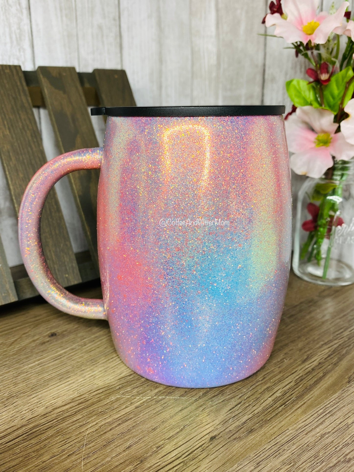 Pastel Stainless Steel Coffee Mug with Lid