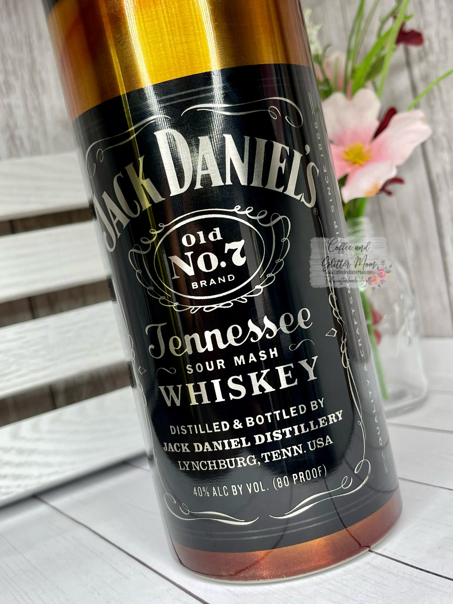 Metallic Whiskey 20oz Skinny Tumbler