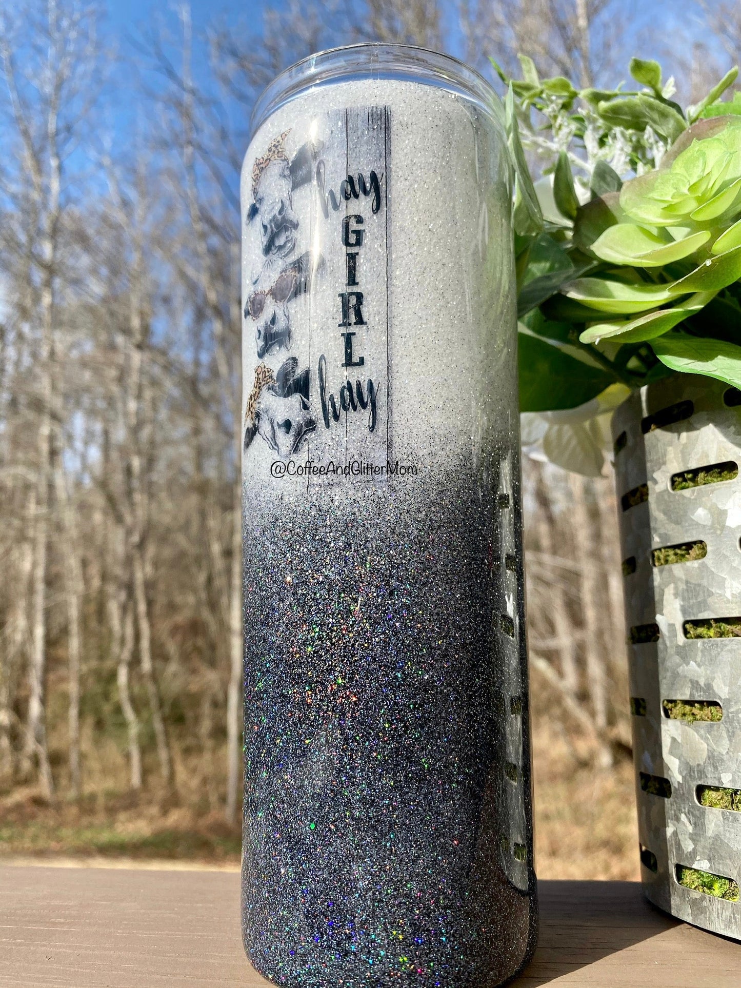 The Holographic Gunmetal Flash Tumbler