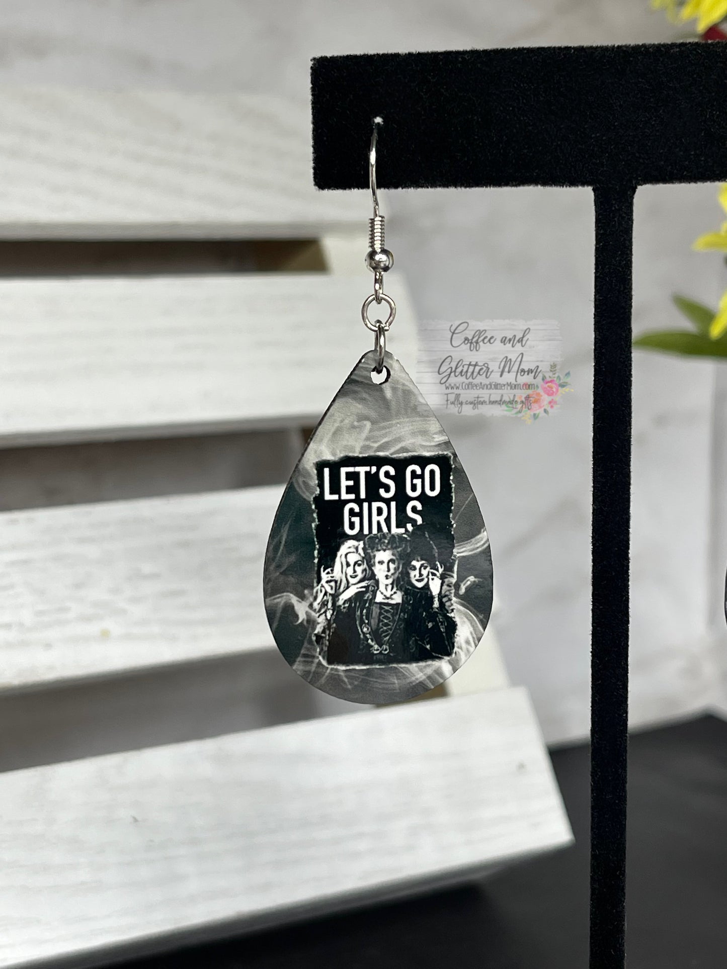 Let’s Go Girls Halloween Witches Teardrop Earrings