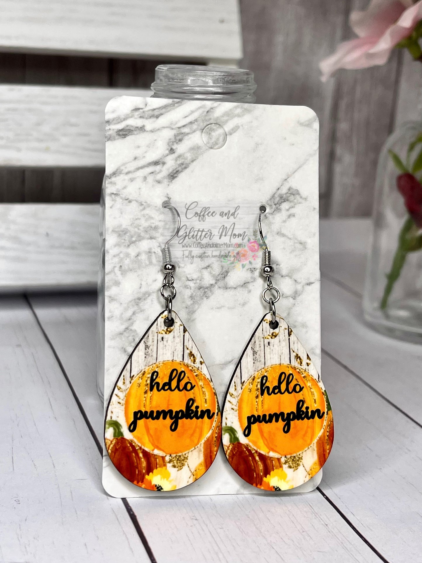 Hey Pumpkin Teardrop Earrings