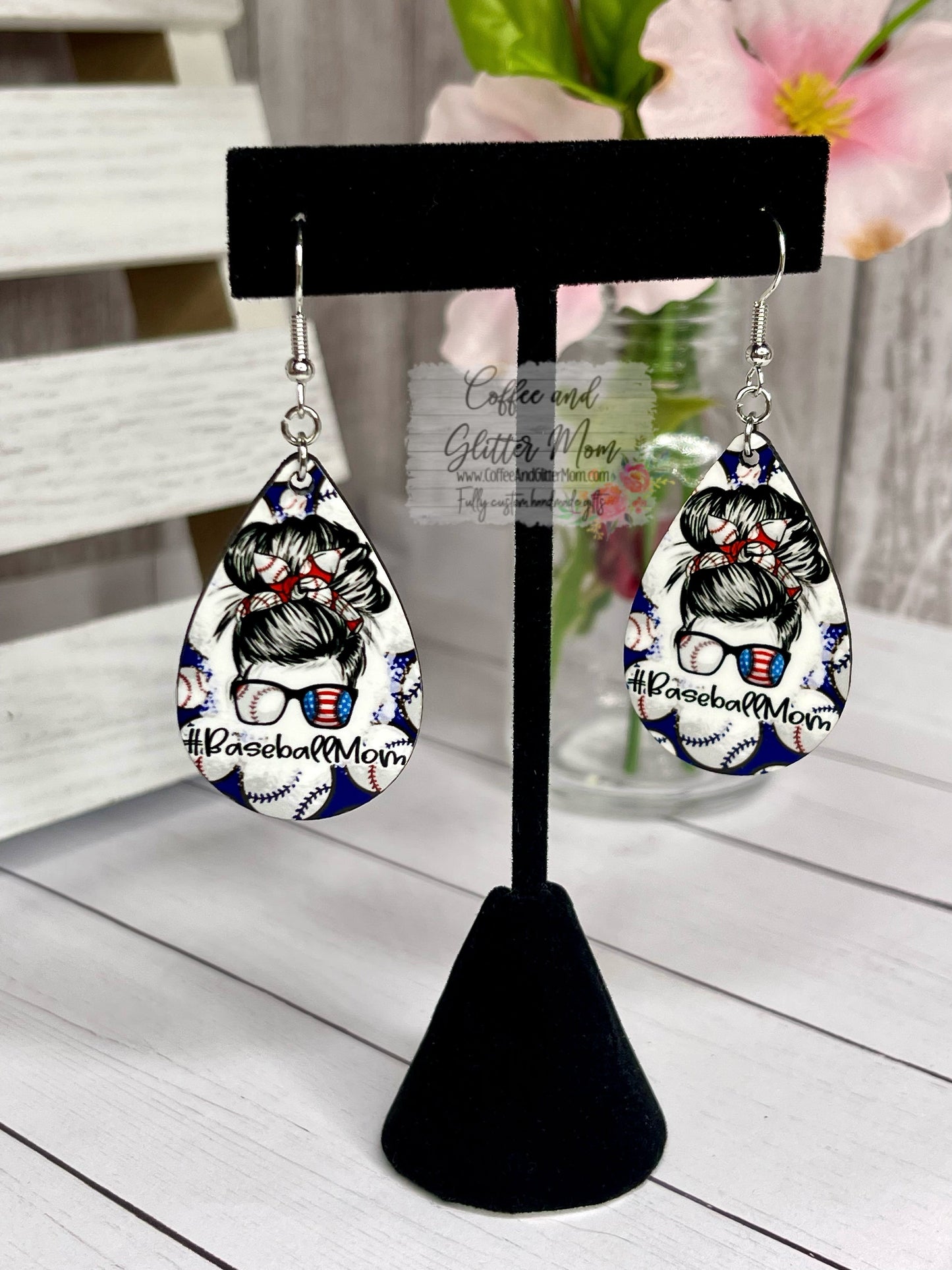 Baseball Mom Earrings RTS