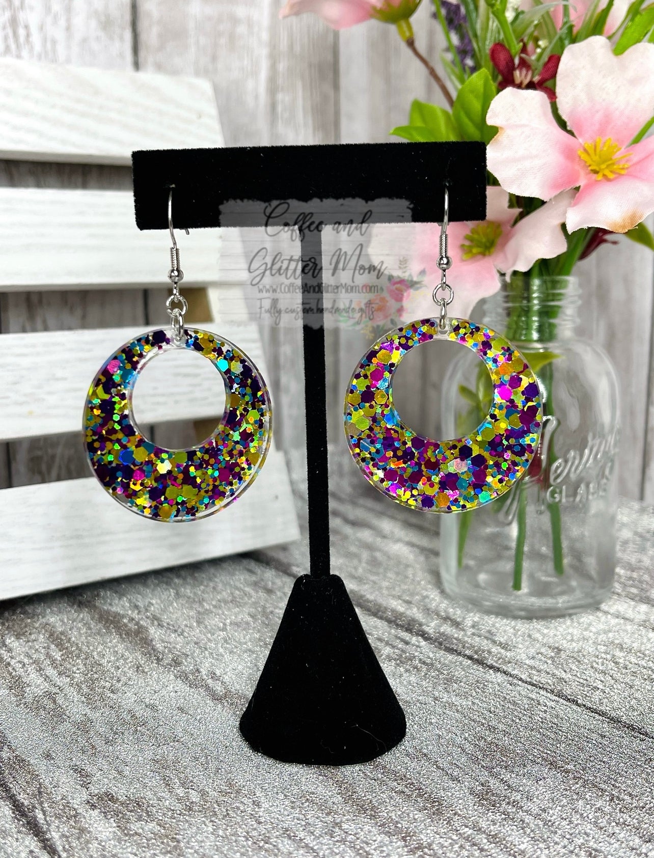 Mardi Gras Earrings