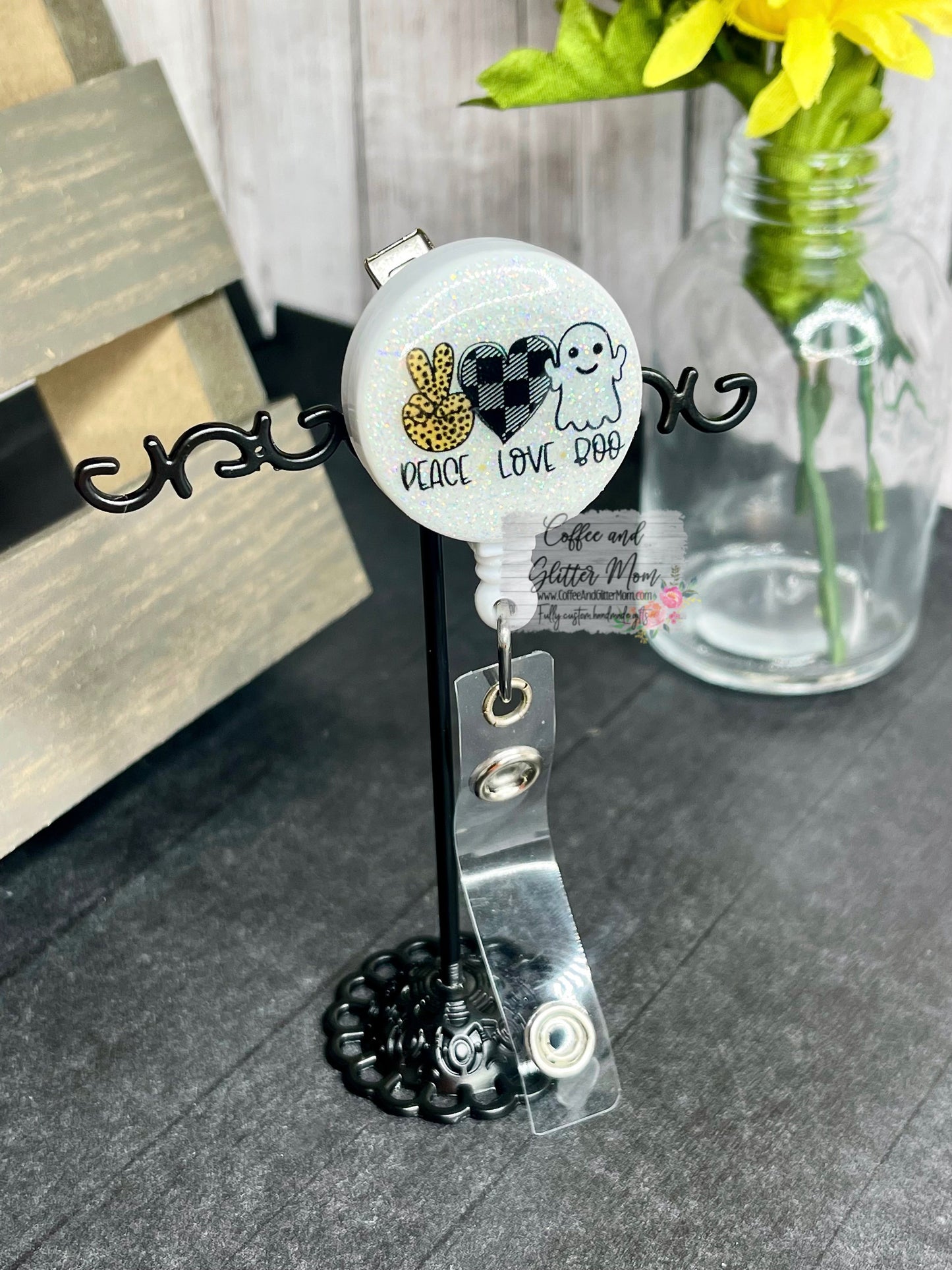 Peace Love Boo Badge Reel RTS