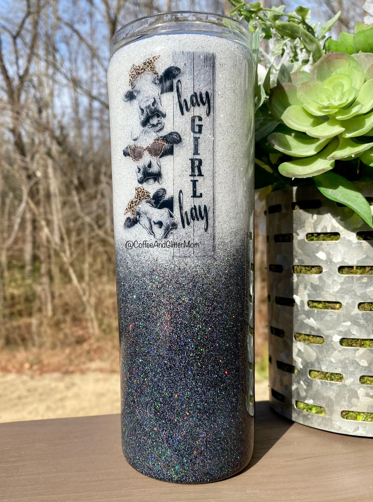The Holographic Gunmetal Flash Tumbler