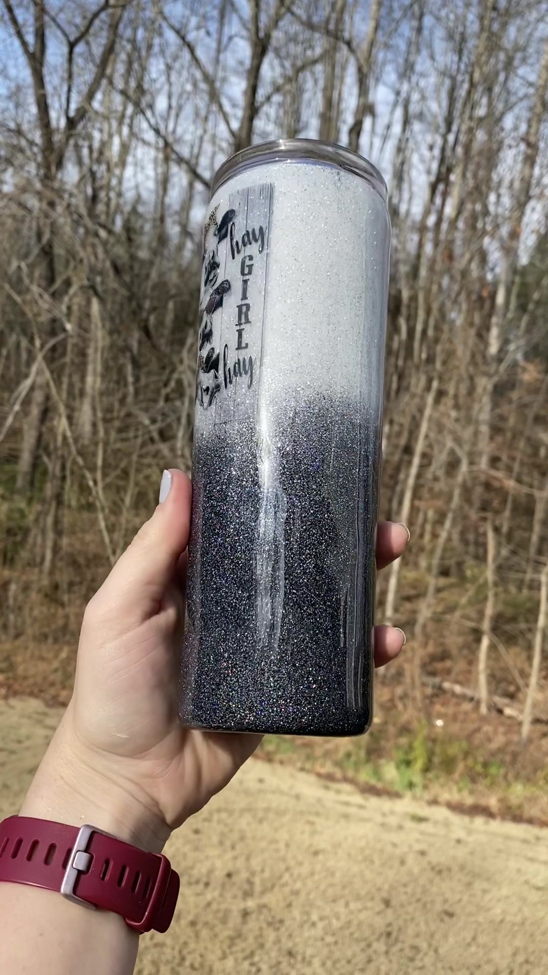 The Holographic Gunmetal Flash Tumbler