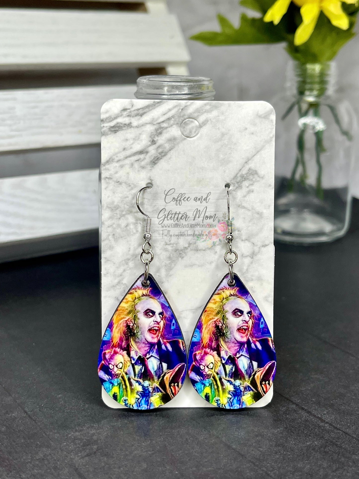 Dead Man Teardrop Earrings