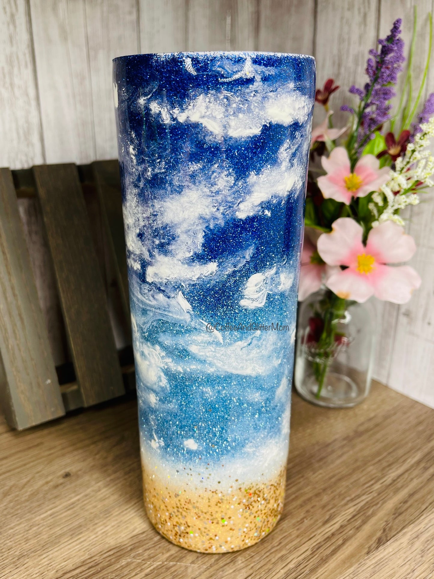 Beach Scene 20oz Skinny Tumbler