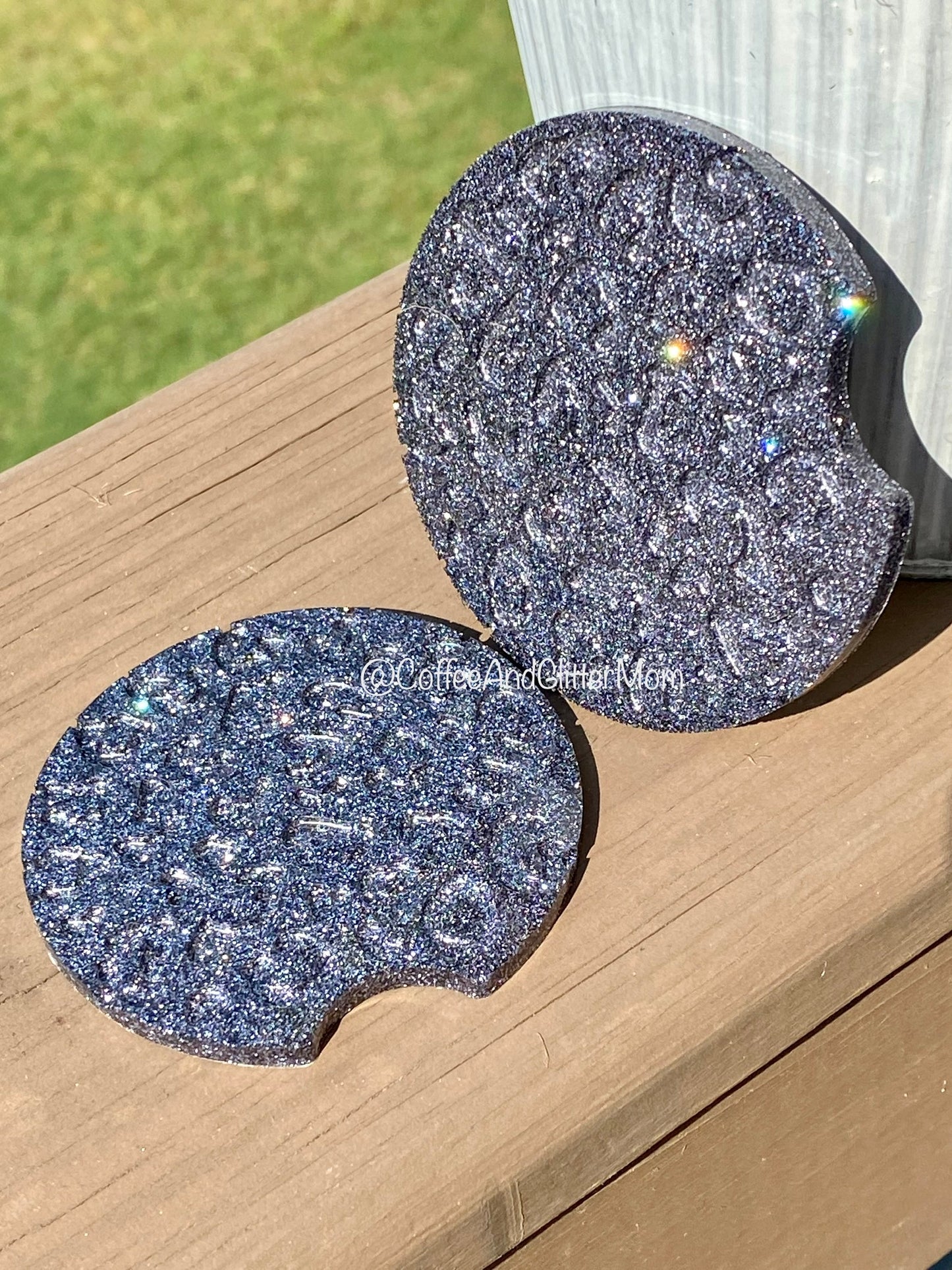Gunmetal Car Coaster Set