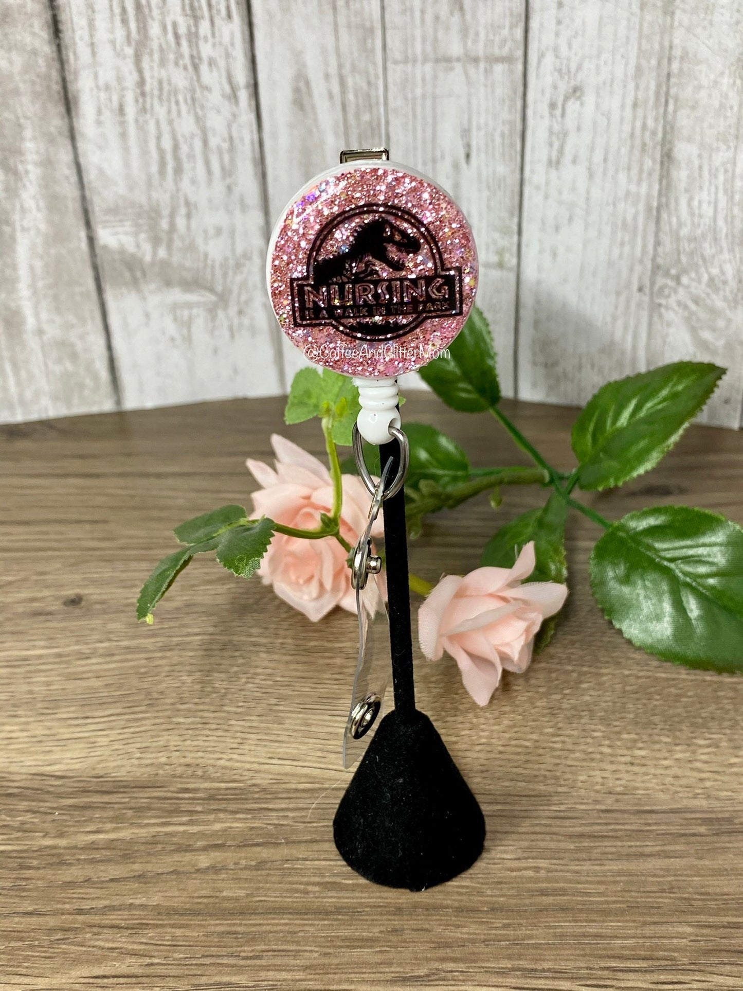 Pink Nursing is Like A Walk in the Park Badge Reel