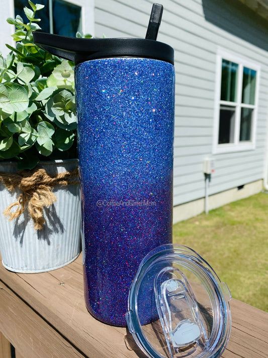 Lavender Smoke to Holographic Purple 25oz Skinny