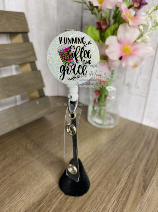 Running on Coffee And Grace Badge Reel – Coffee And Glitter Mom
