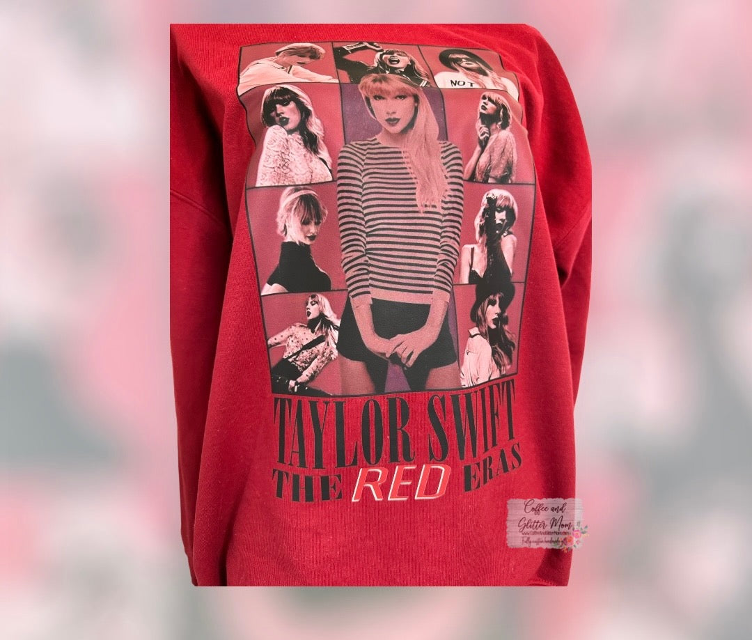 Taylor's Red Era Adult Large Sweatshirt