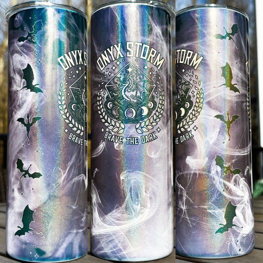 Onyx Storm 20oz Holographic Tumbler