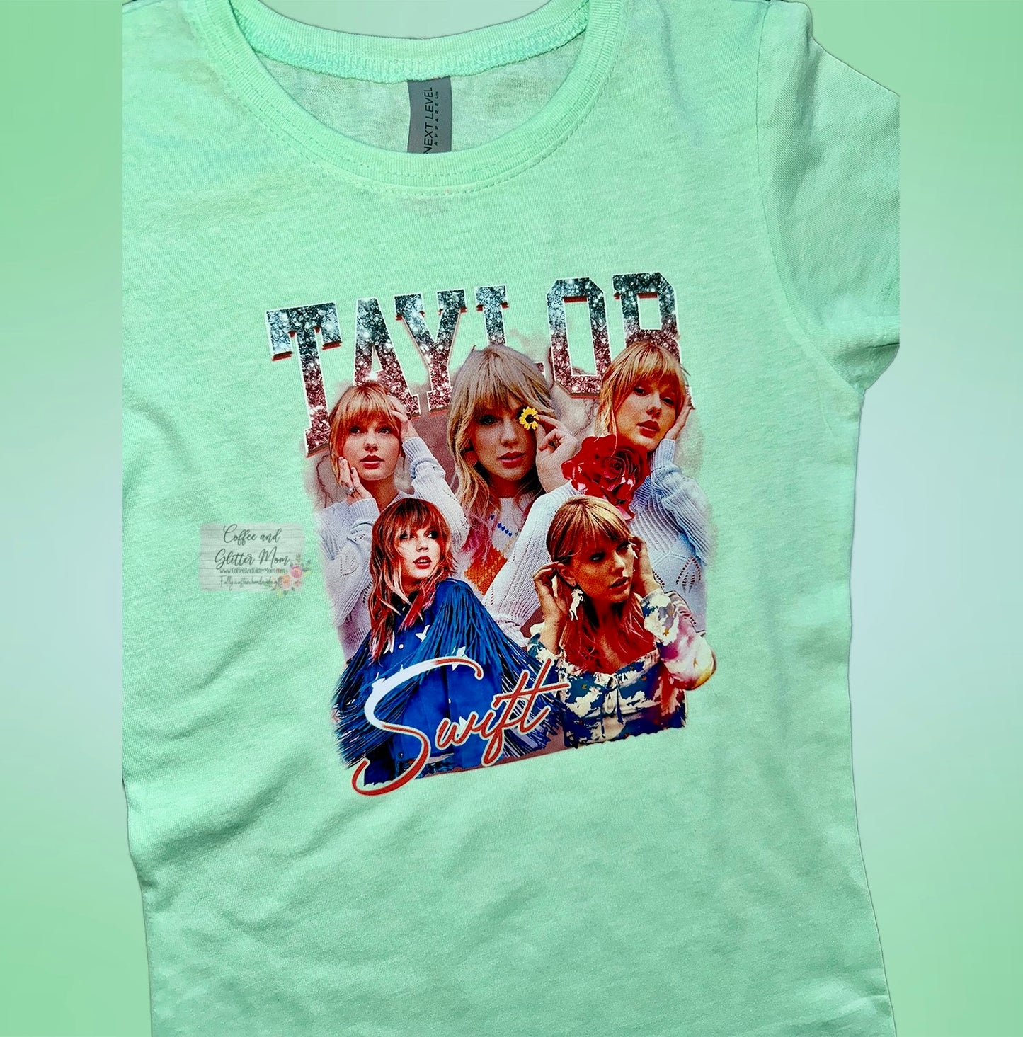 Taylor Mosaic Youth Medium Next Level Fitted Tee