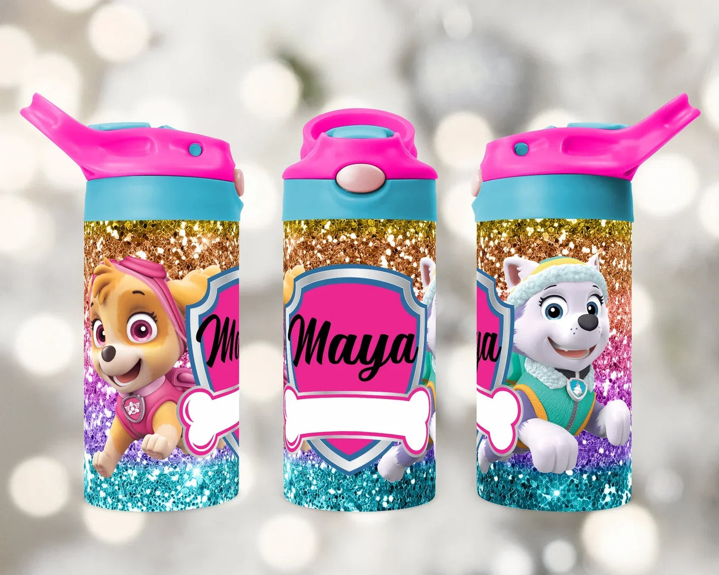 Custom Kids Flip-Lid 12oz Water Bottle