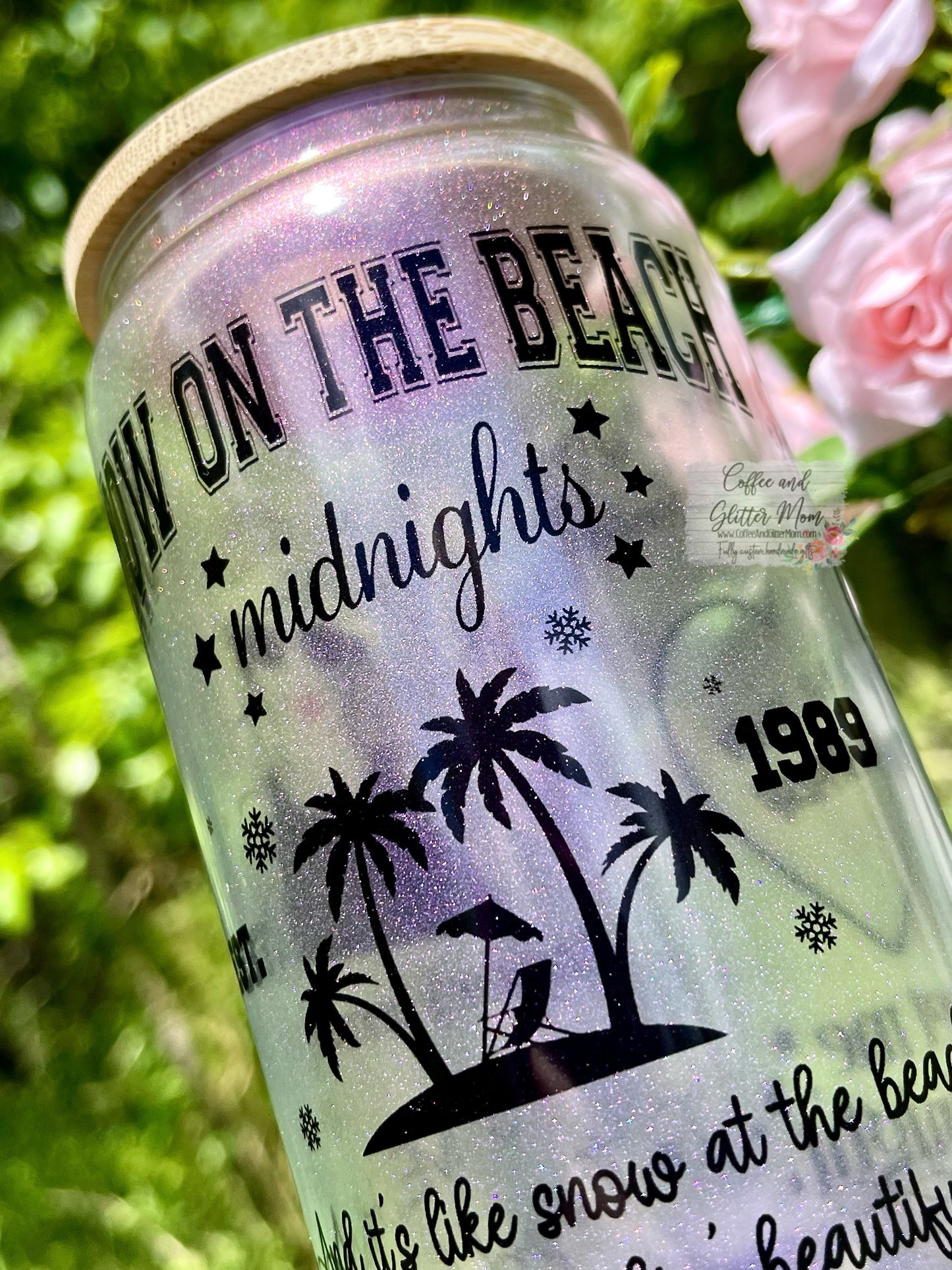 Snow On The Beach 16oz Iridescent Glass Can