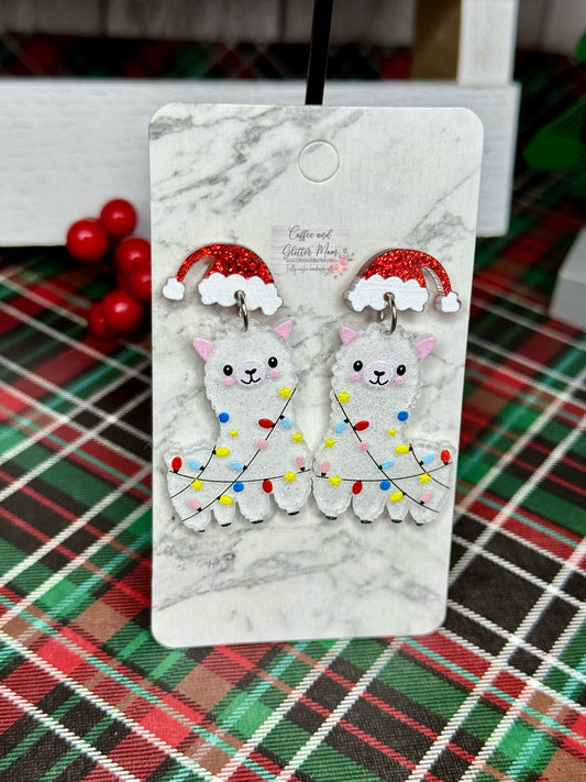 Christmas Llama Earrings