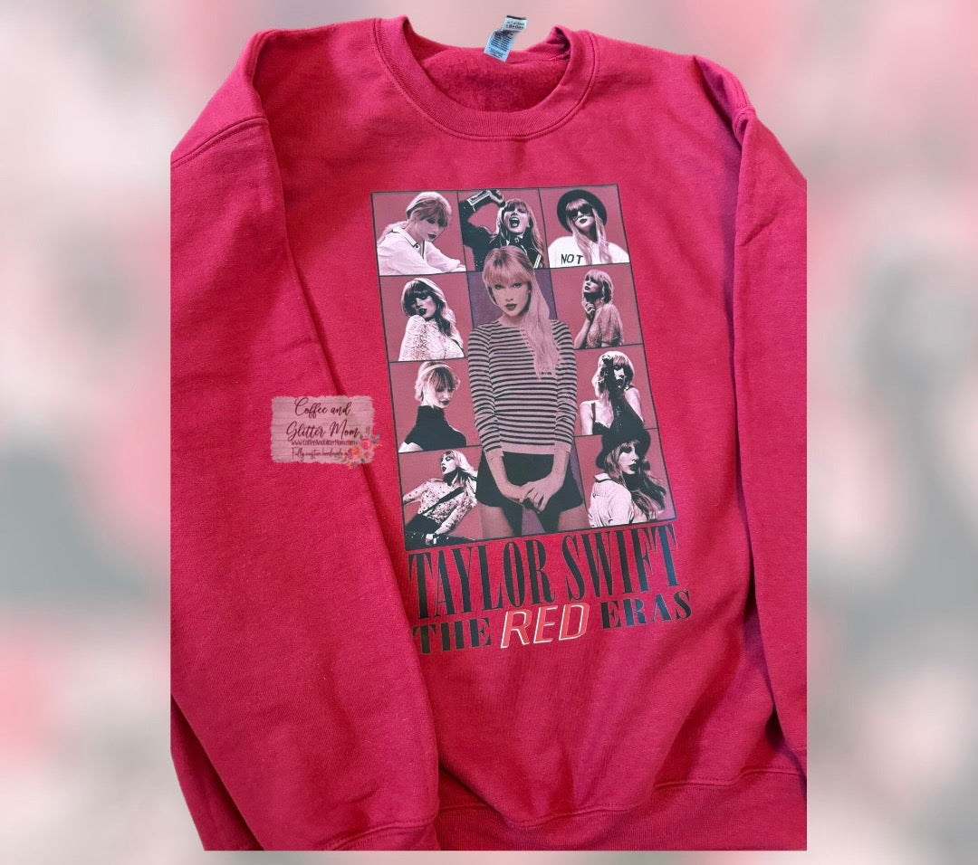 Taylor's Red Era Adult Large Sweatshirt