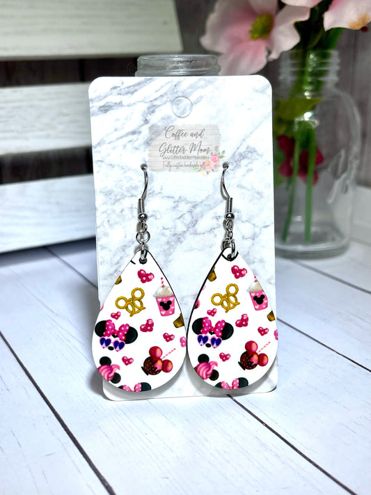 Magical Snacks Teardrop Earrings RTS