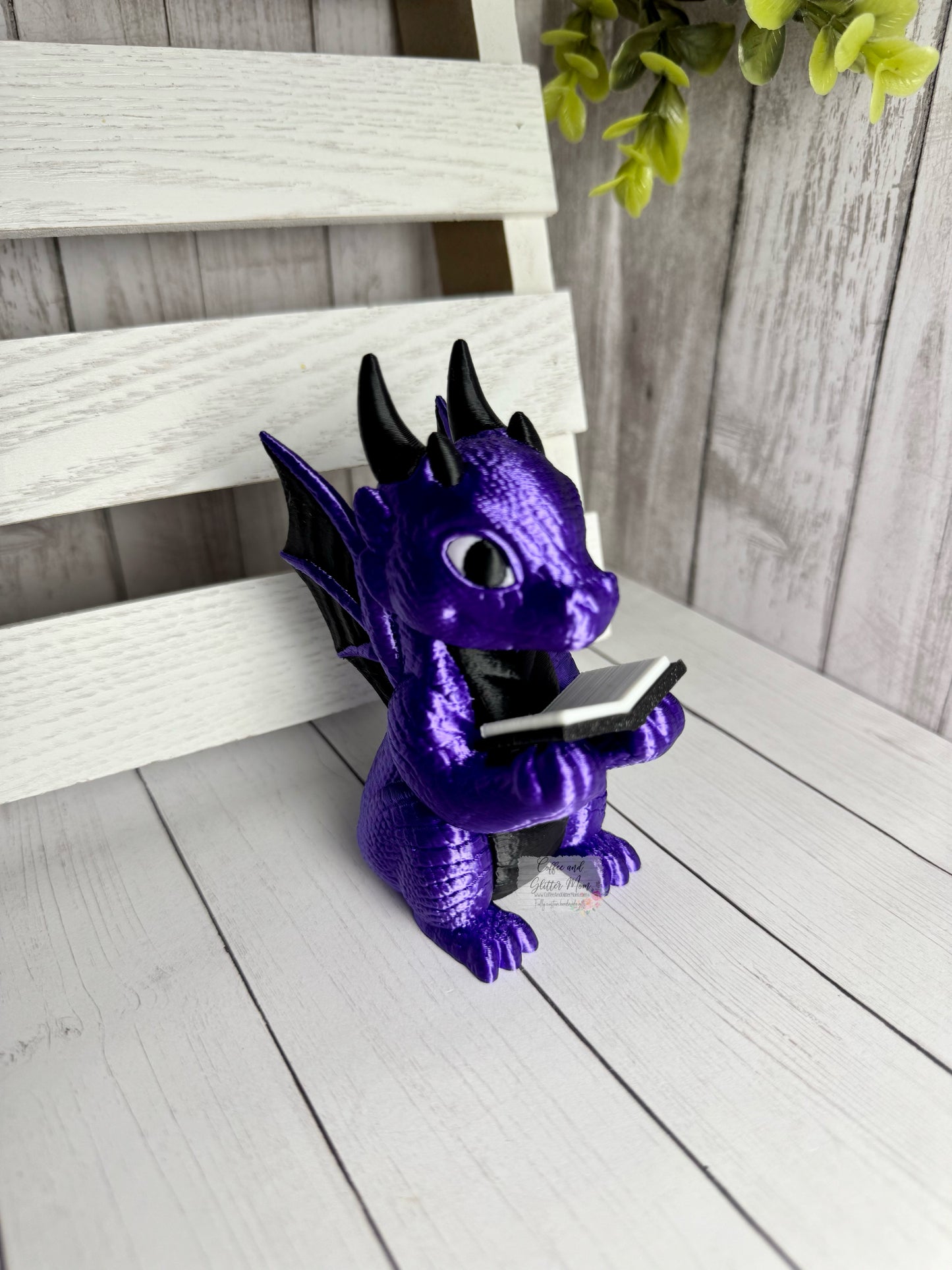 Reading Dragon Bookshelf Decor In Stock