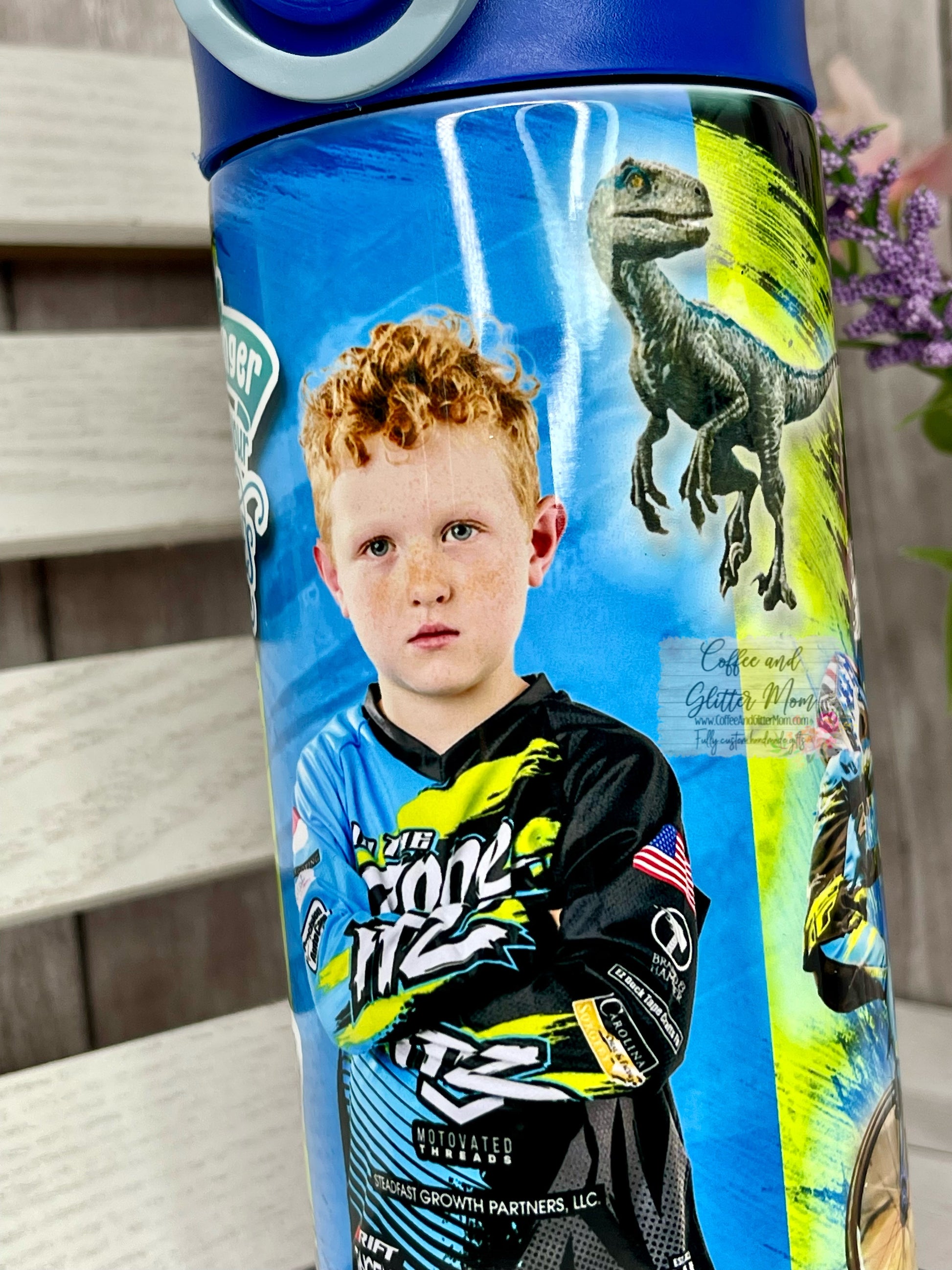 Custom Kids Flip-Lid 12oz Water Bottle – Coffee And Glitter Mom