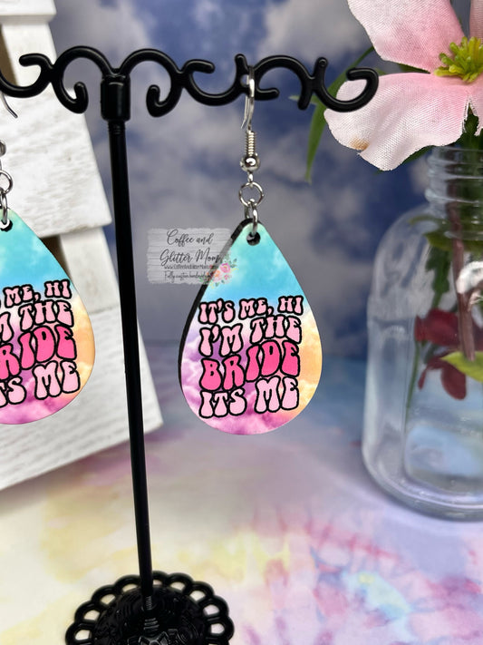 I'm The Party/Bride Eras Teardrop Earrings