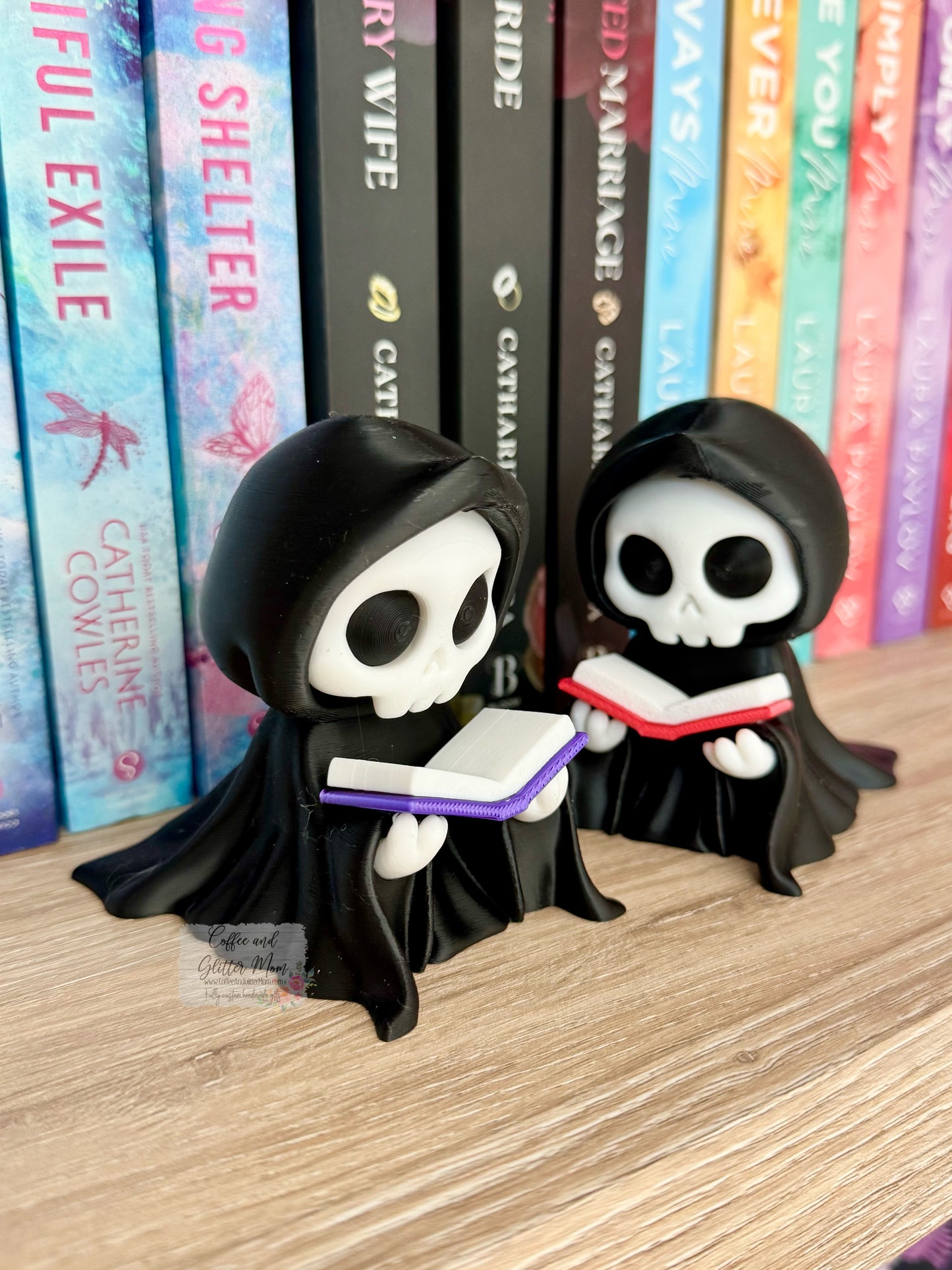Reading Grim Bookshelf Decor In Stock