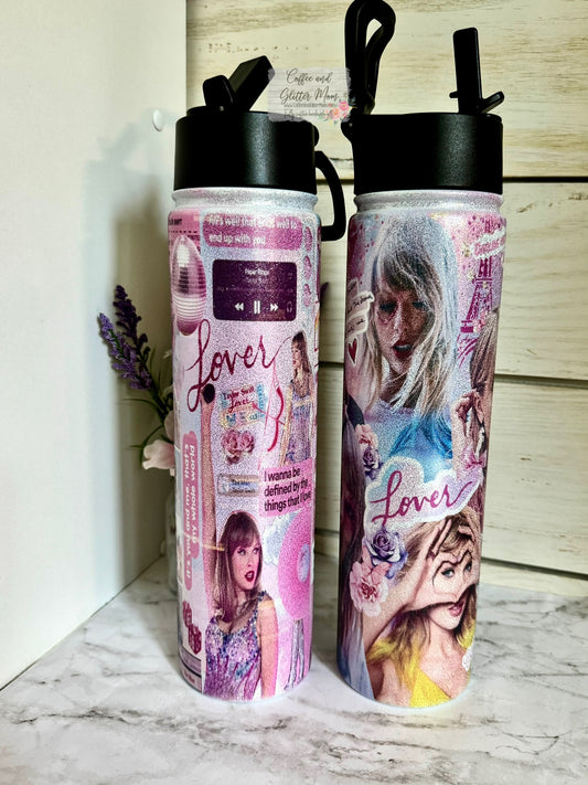 Lover Era Taylor 25oz Glitter Water Bottles