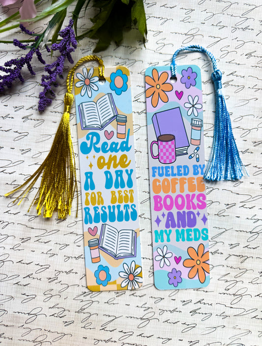 Books and Meds Bookmarks