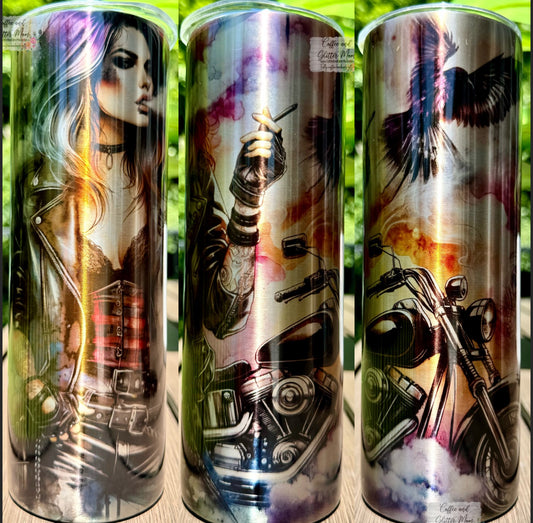 Metallic Badass 20oz Skinny Tumbler