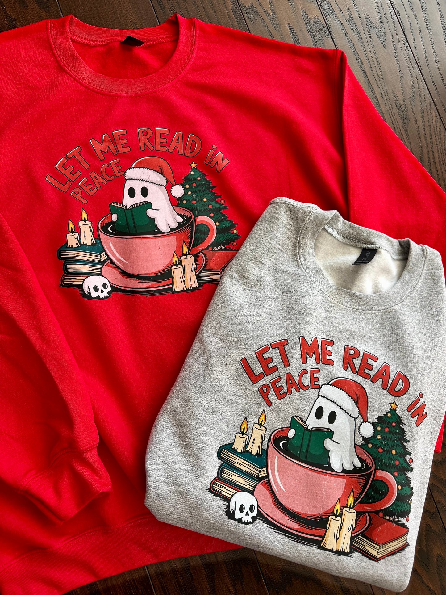 Read In Peace Christmas Adult Sweatshirt