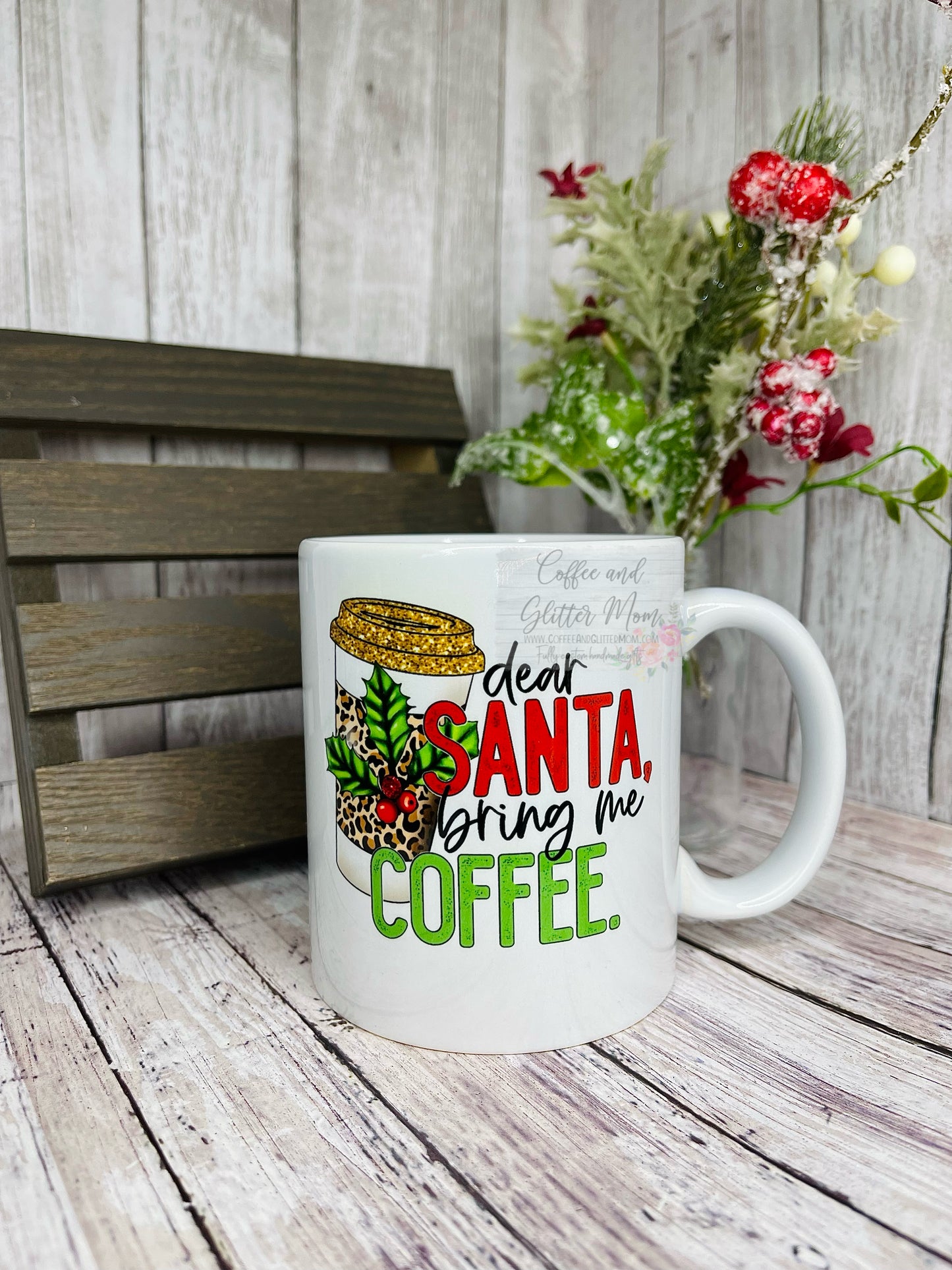 Merry Christmas/Santa Bring Coffee Ceramic Mug