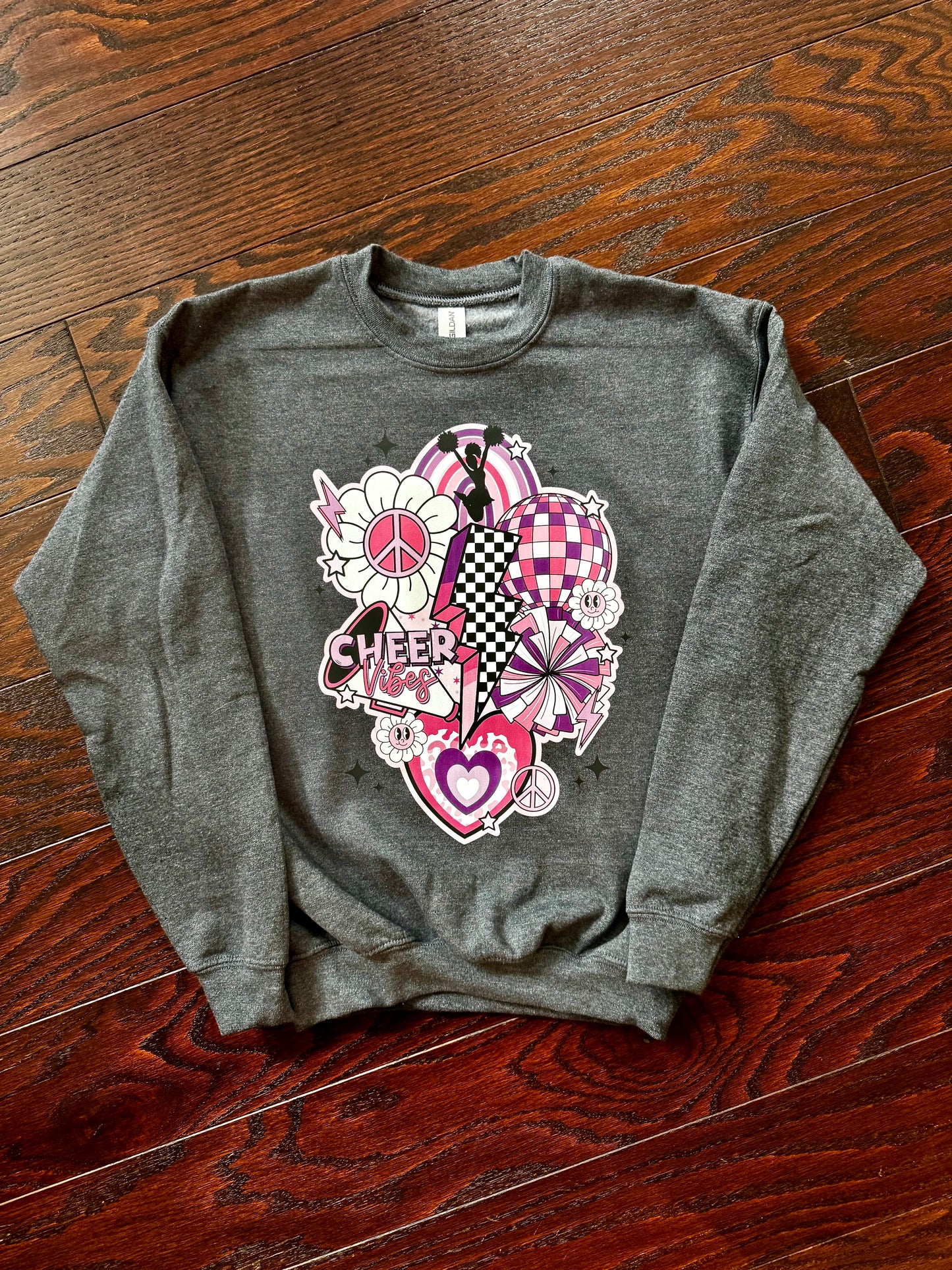 Cheer Vibes Youth Large Sweatshirt