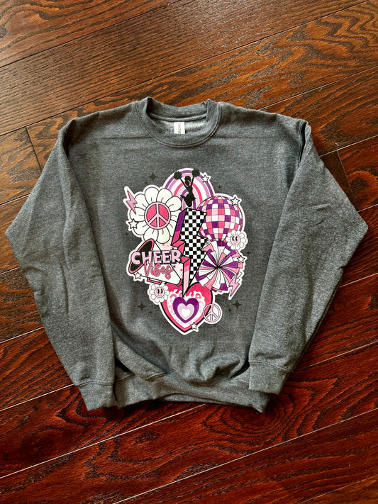 Cheer Vibes Youth Large Sweatshirt