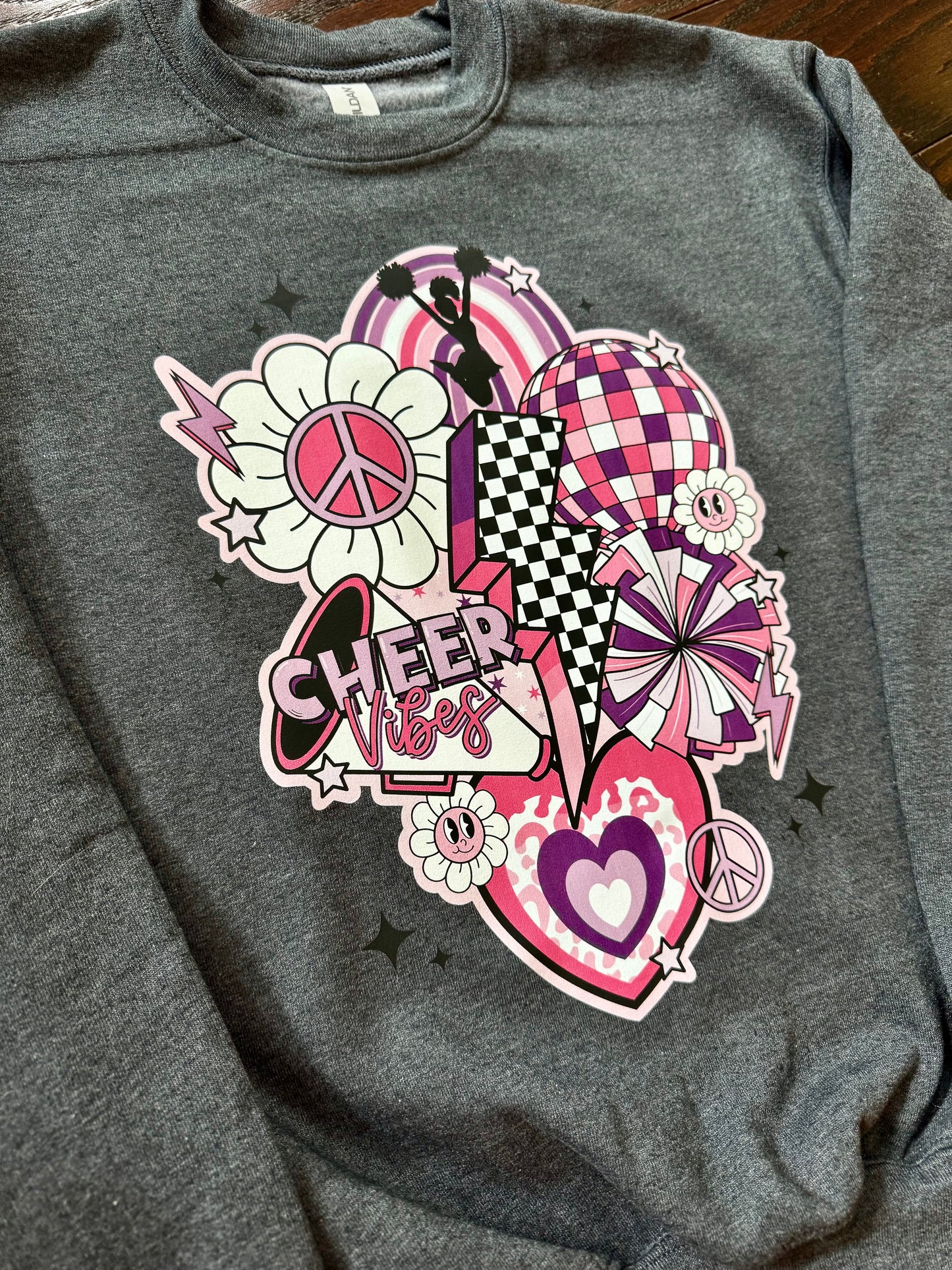 Cheer Vibes Youth Large Sweatshirt